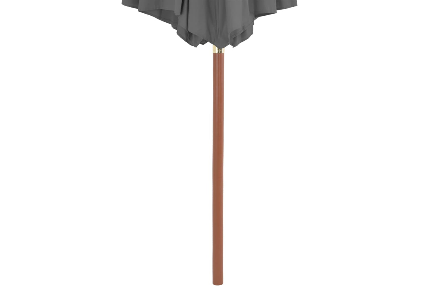 vidaXL 44495 Outdoor Parasol With Wooden Pole 300cm Anthracite-4