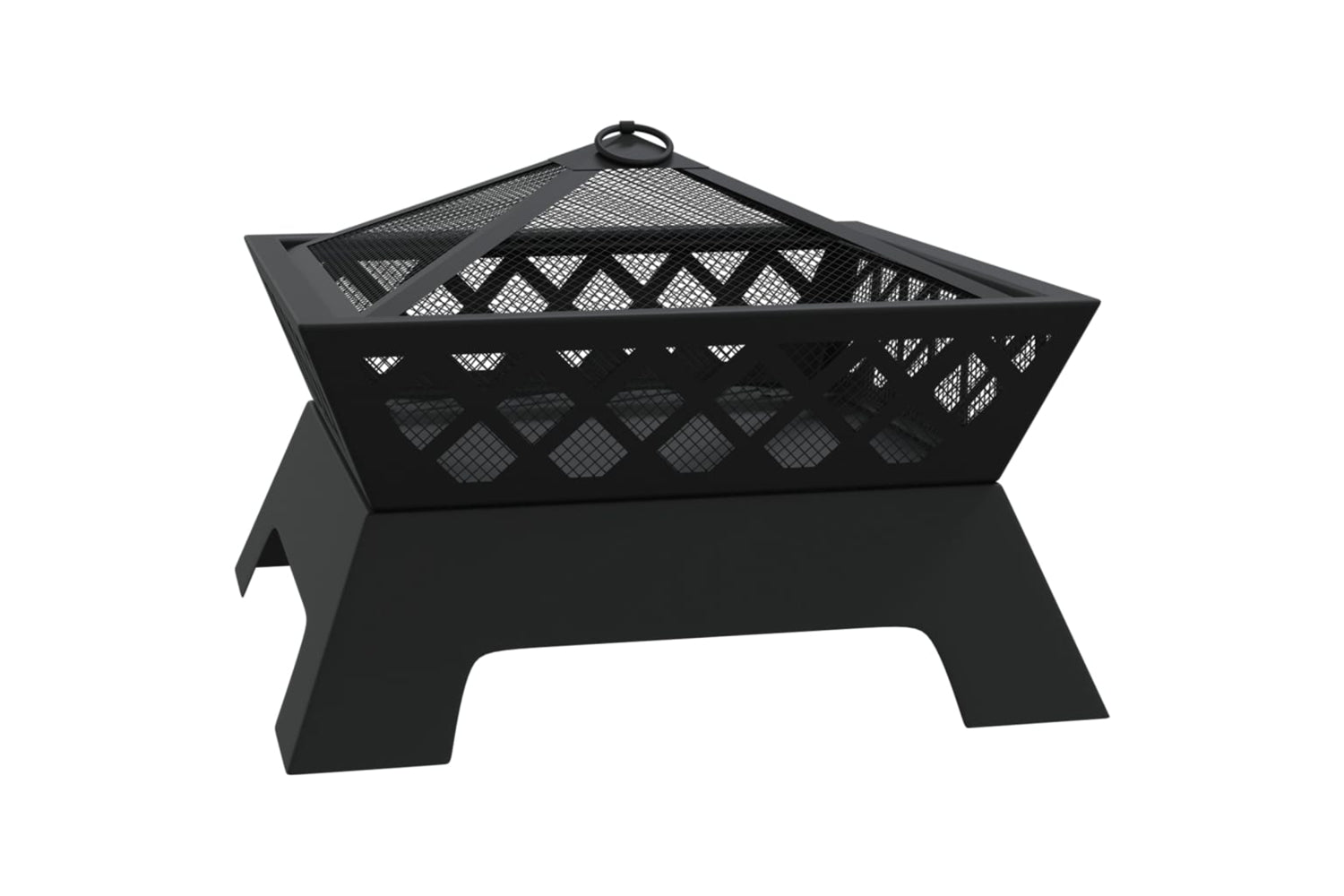 vidaXL 360066 Fire Pit With Poker 50cm Xxl Steel-2