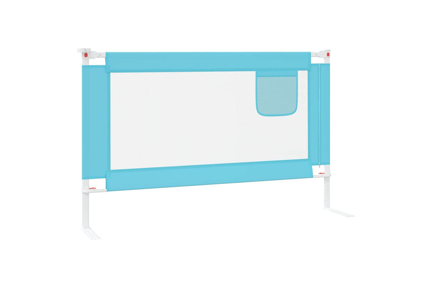 Vidaxl Toddler Safety Bed Rail Blue 120x25 Cm Fabric-4