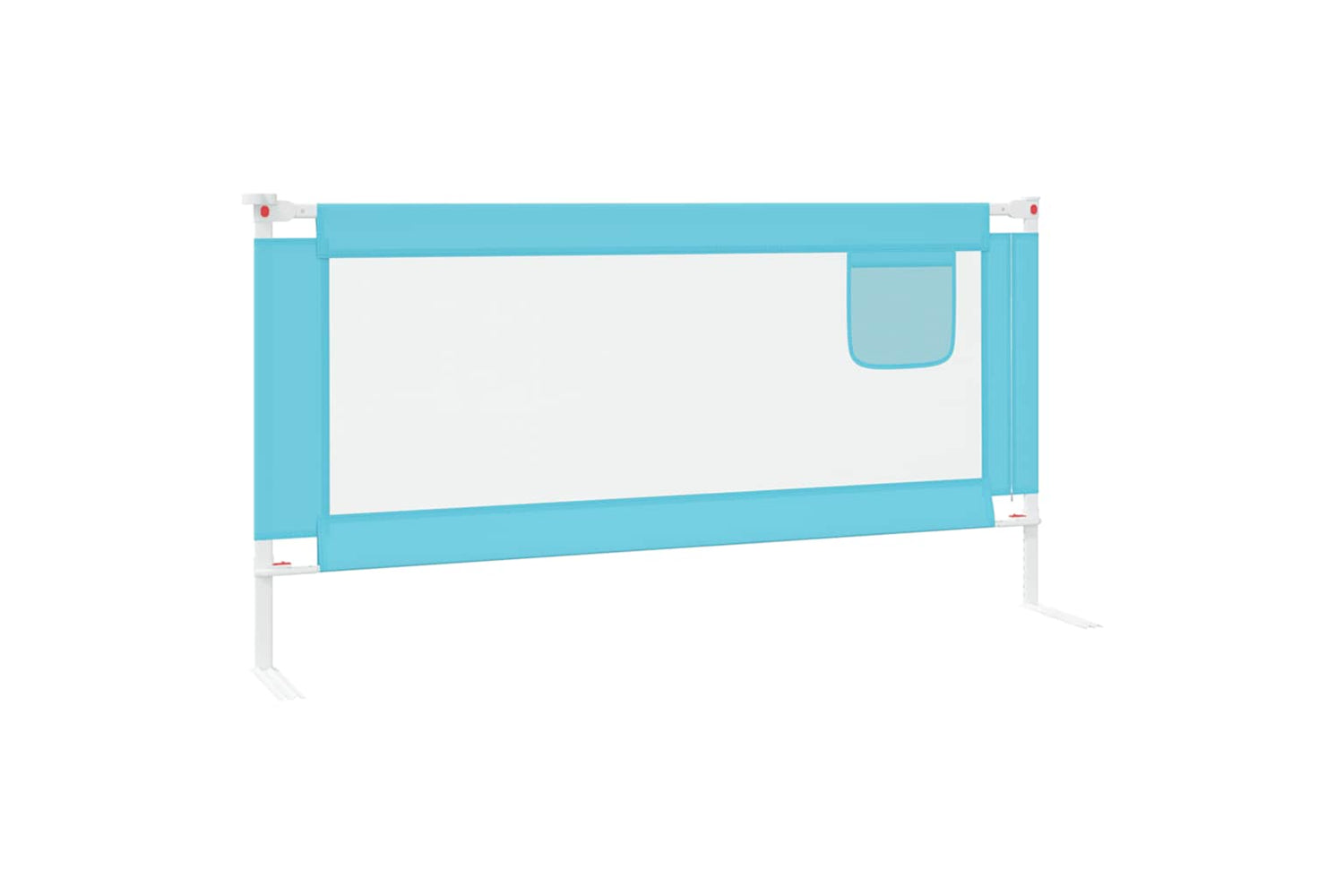 Vidaxl Toddler Safety Bed Rail Blue 180x25 Cm Fabric-4