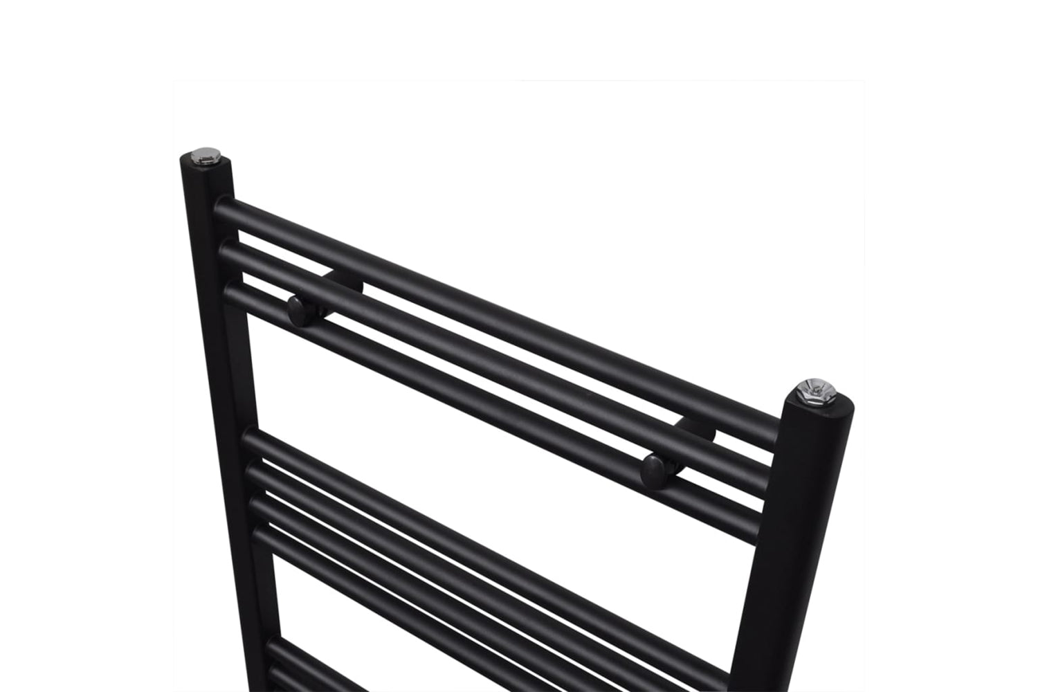 Vidaxl 141907 Black Bathroom Central Heating Towel Rail Radiator 500x1160mm-3