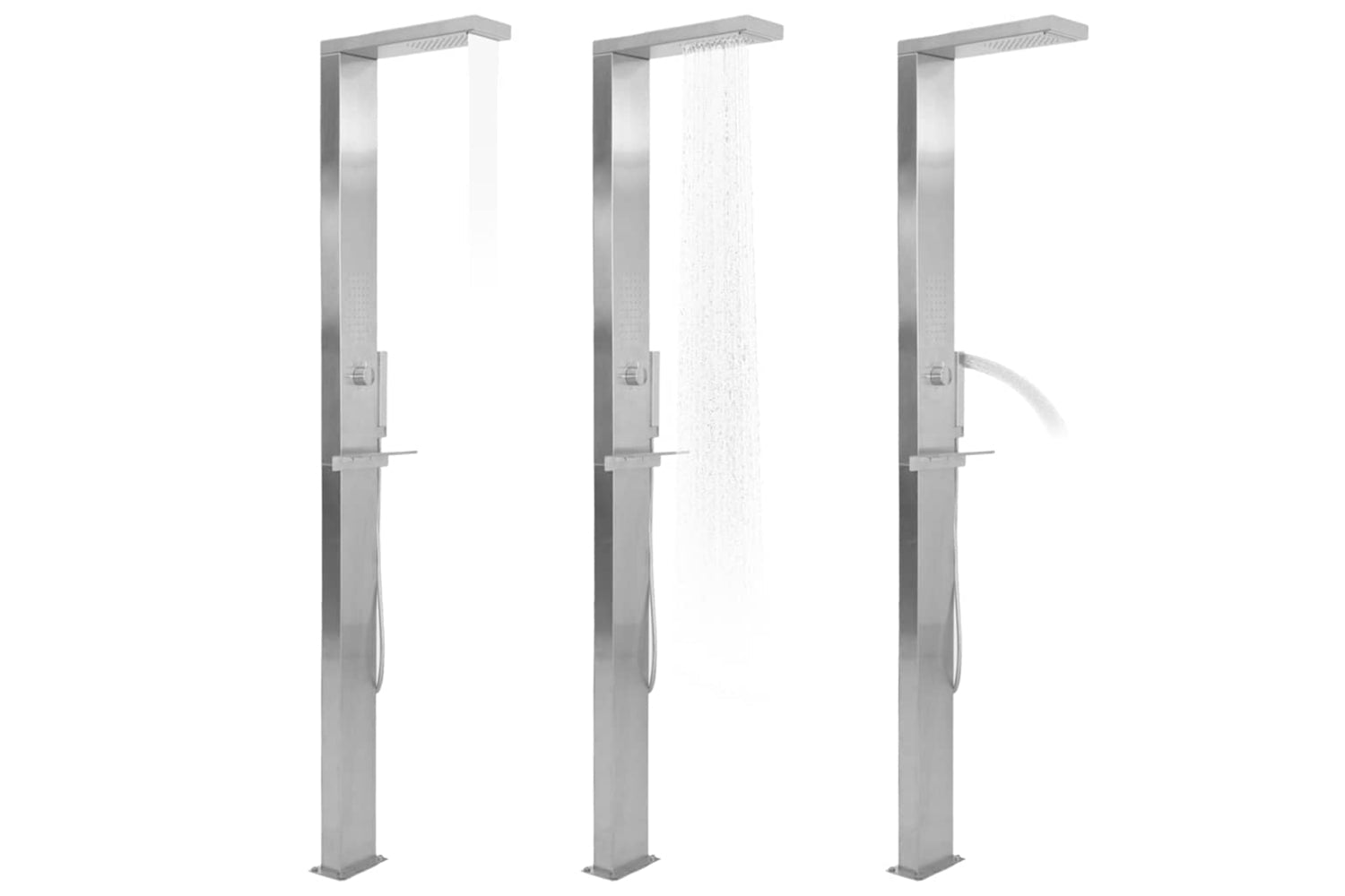 Vidaxl 48200 Outdoor Shower Stainless Steel Square-2
