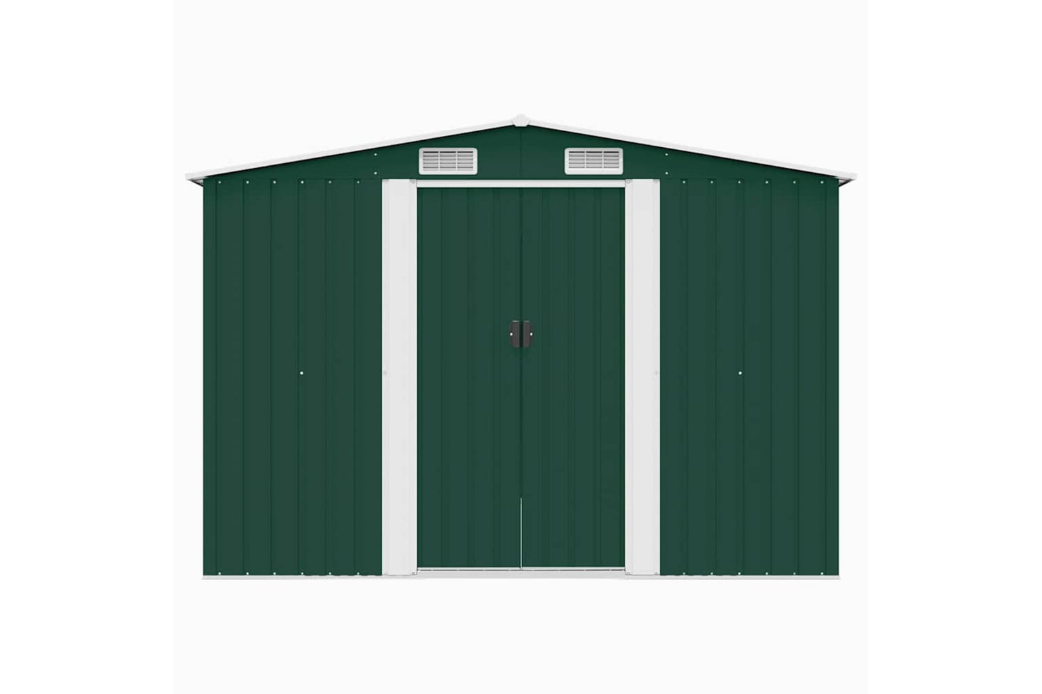 vidaXL 143340 Garden Shed 257x298x178cm Metal Green-5