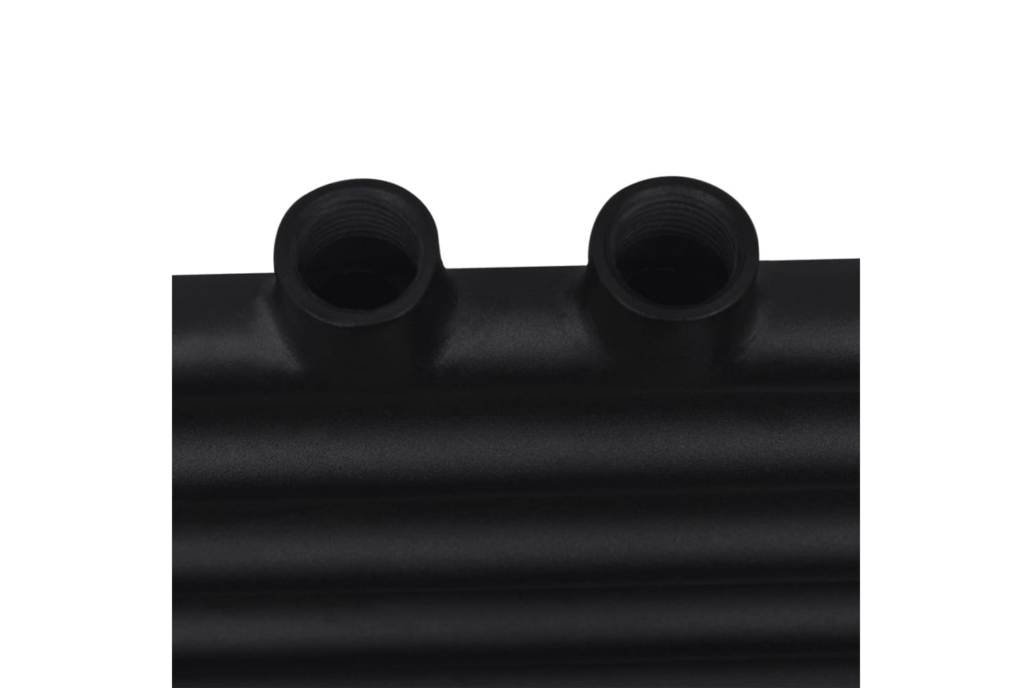 vidaXL 141906 Bathroom Heating Towel Rail Radiator Straight 600x764mm Black-7