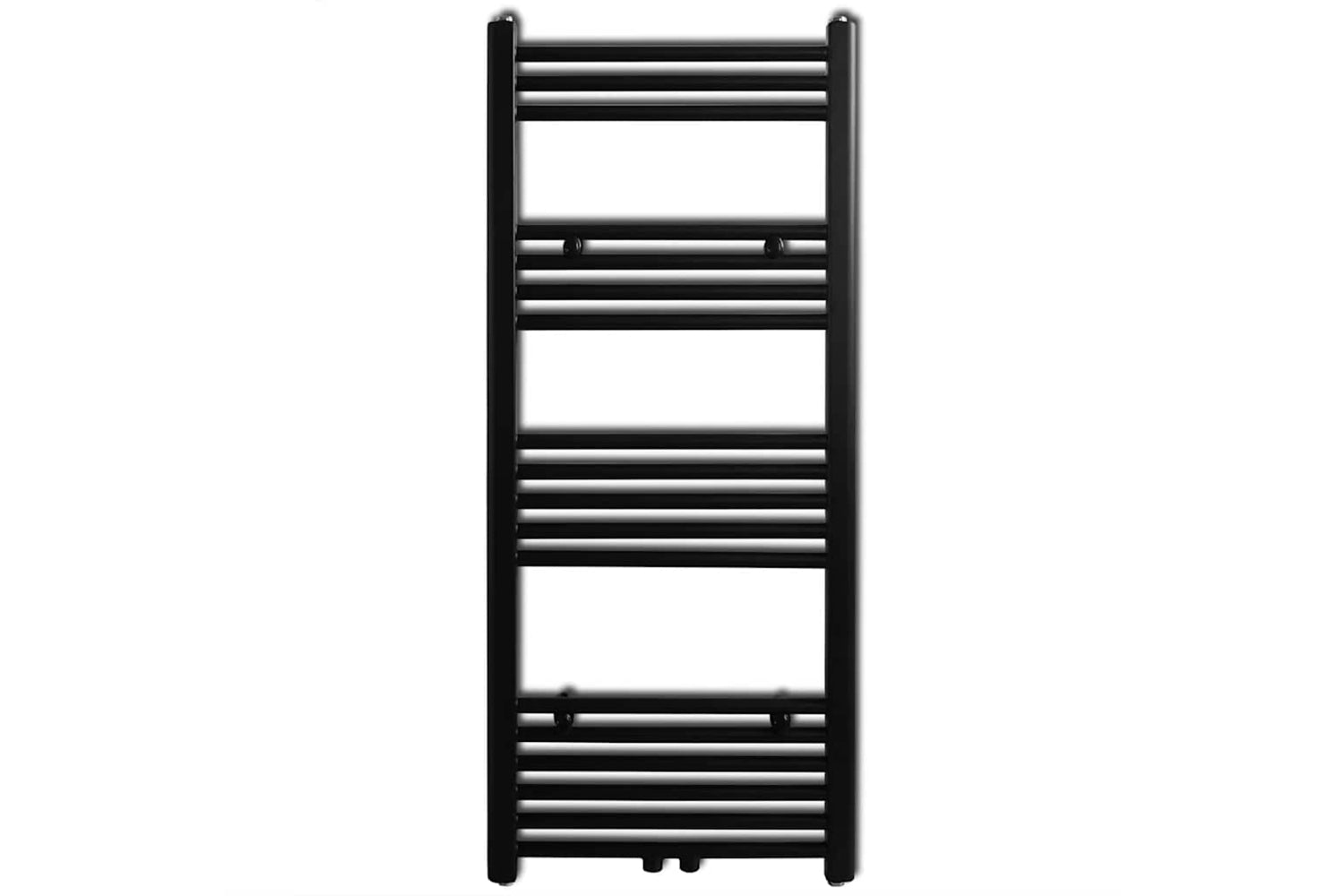 Vidaxl 141907 Black Bathroom Central Heating Towel Rail Radiator 500x1160mm-2