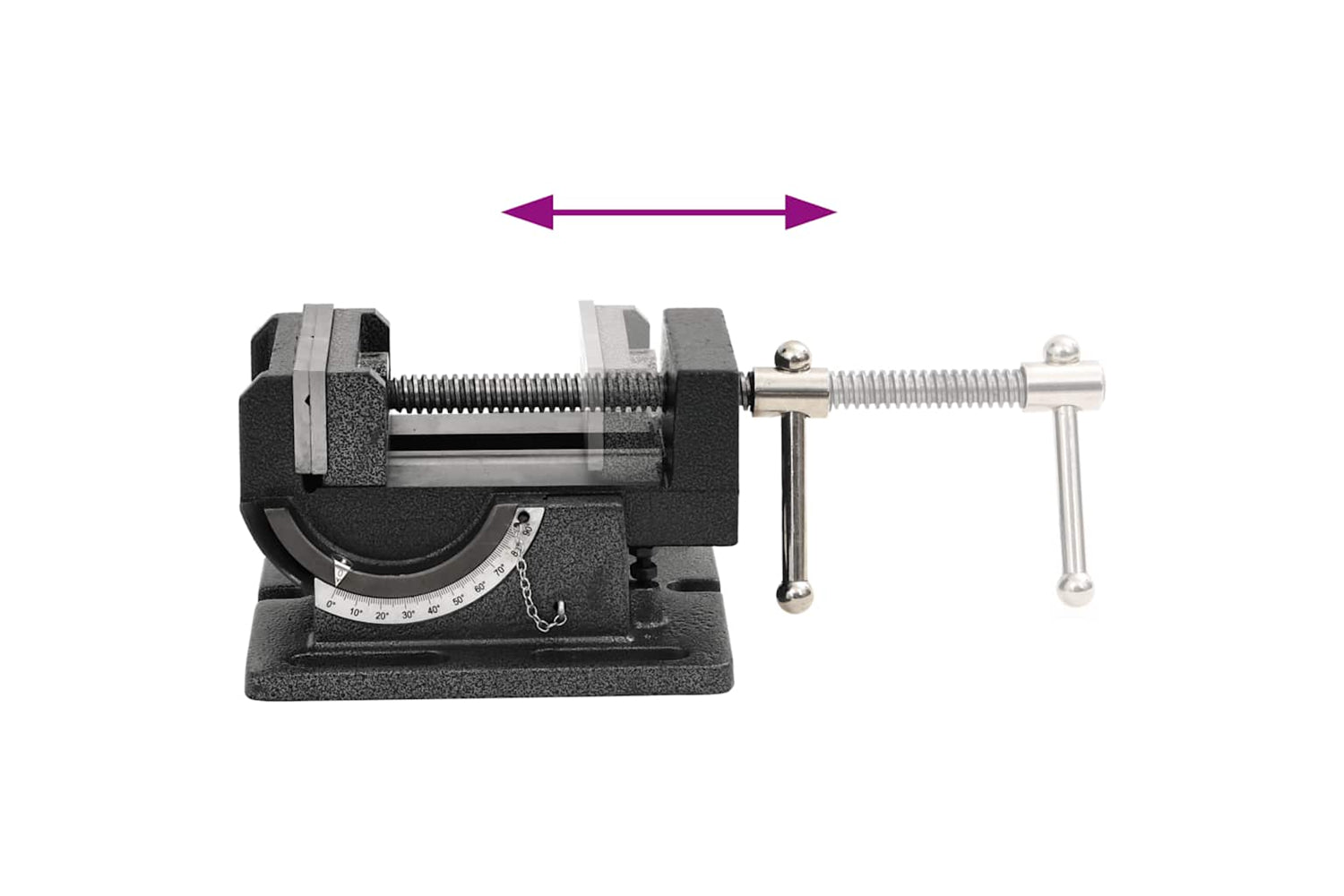 vidaXL Manually Operated Tilting Drill Press Vice 110mm-8