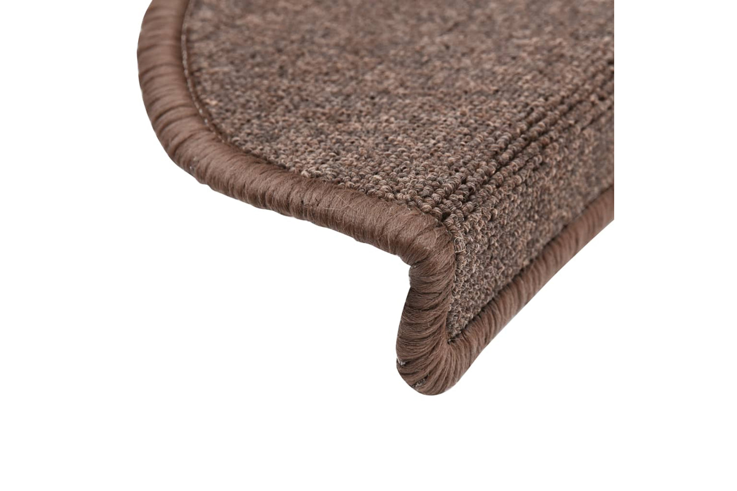 vidaXL 133880 Carpet Stair Treads 15 Pcs Coffee Brown 56x17x3cm-5