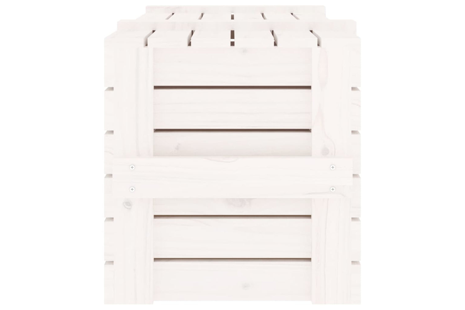 vidaXL 824999 Storage Box White 91x40.5x42cm Solid Wood Pine-7