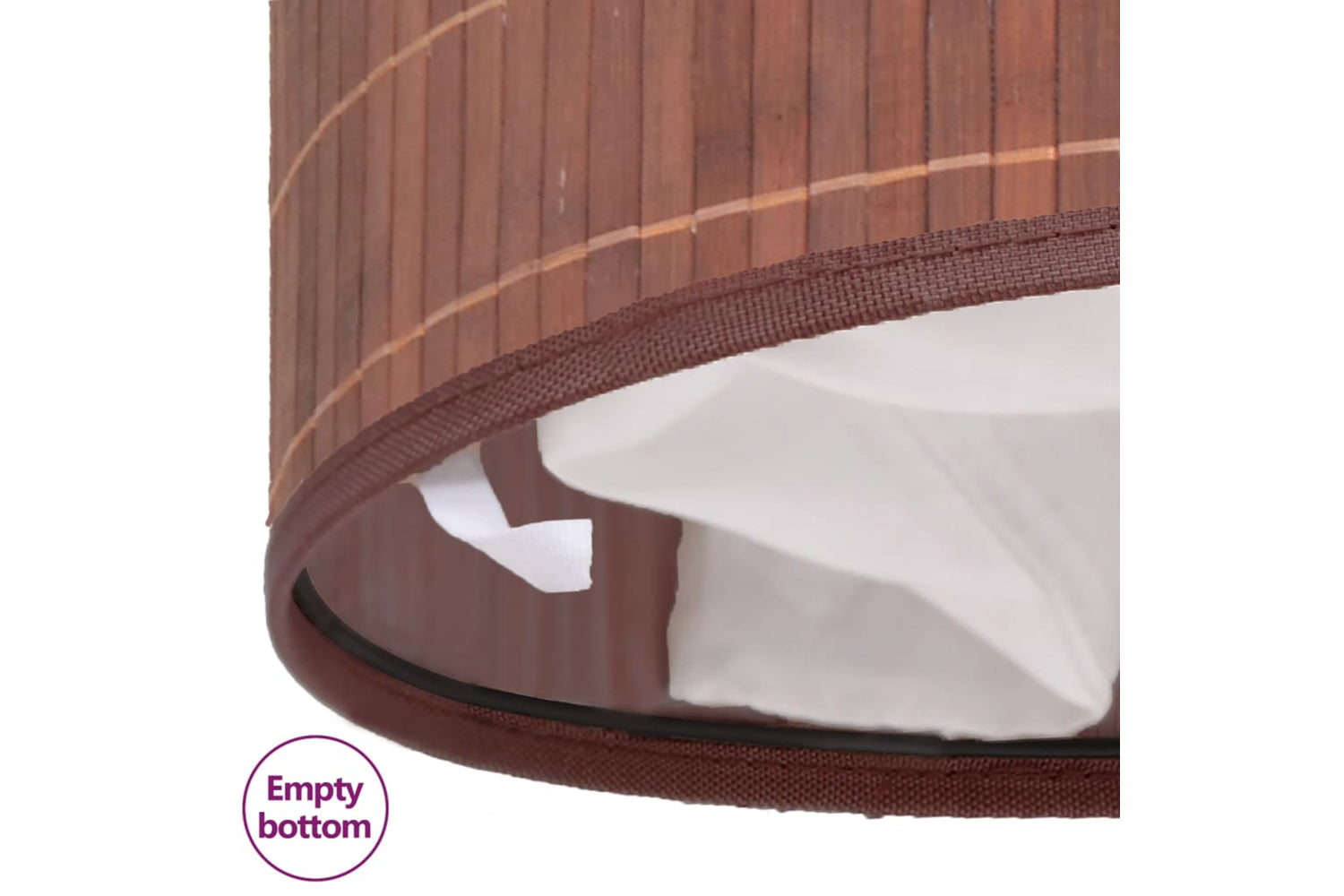 Vidaxl 245580 Bamboo Laundry Bin Oval Brown-7