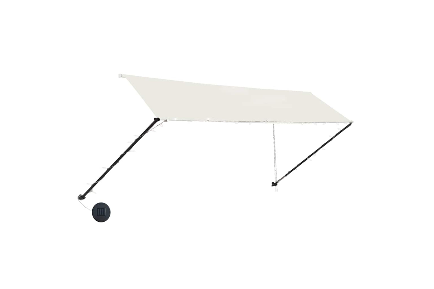 vidaXL 145926 Retractable Awning With Led 350x150cm Cream-2