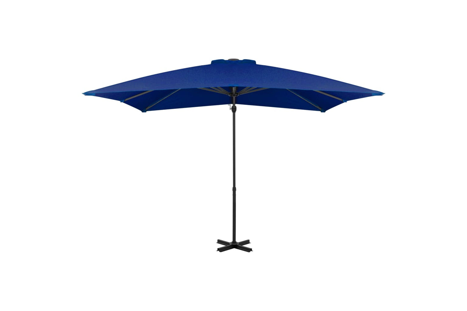 vidaXL 46987 Cantilever Umbrella With Aluminium Pole Azure Blue 250x250cm-2