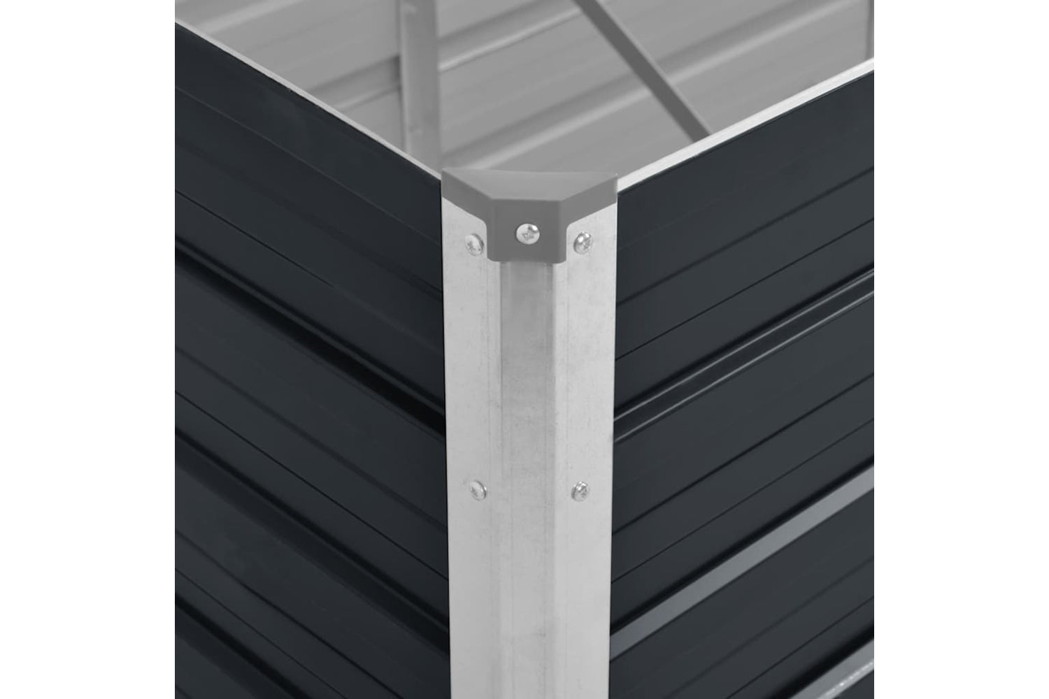 Vidaxl 45728 Garden Raised Bed Anthracite 320x80x77 Cm Galvanised Steel-6