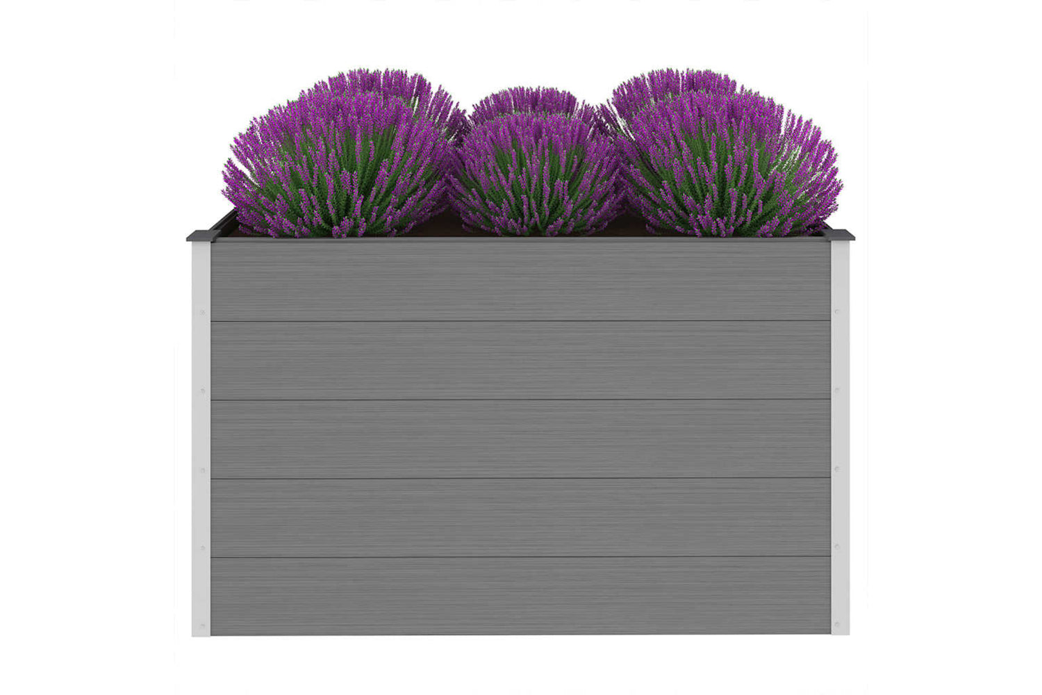 vidaXL 43610 Garden Raised Bed Wpc 150x100x91cm Grey-2