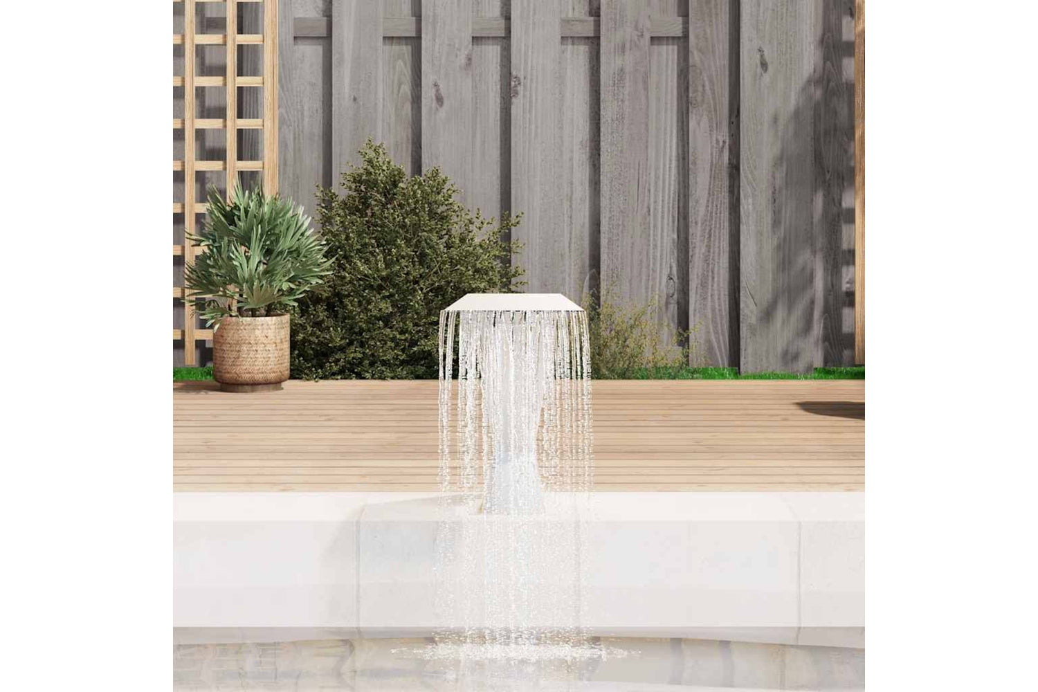 vidaXL 43694 Pool Fountain Stainless Steel 64x30x52cm Silver-2
