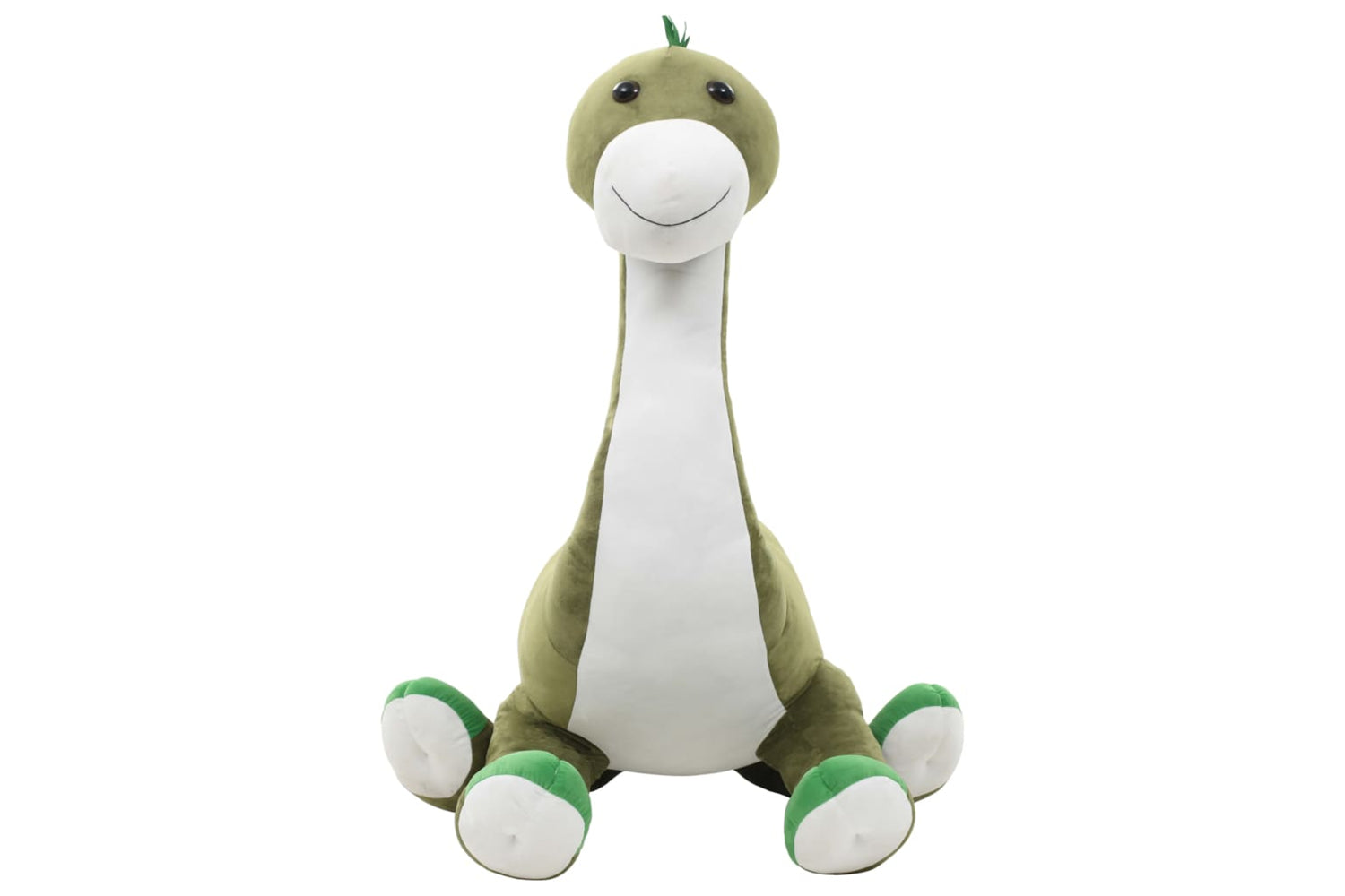 vidaXL 80237 Dinosaur Brontosaurus Cuddly Toy Plush Green-4