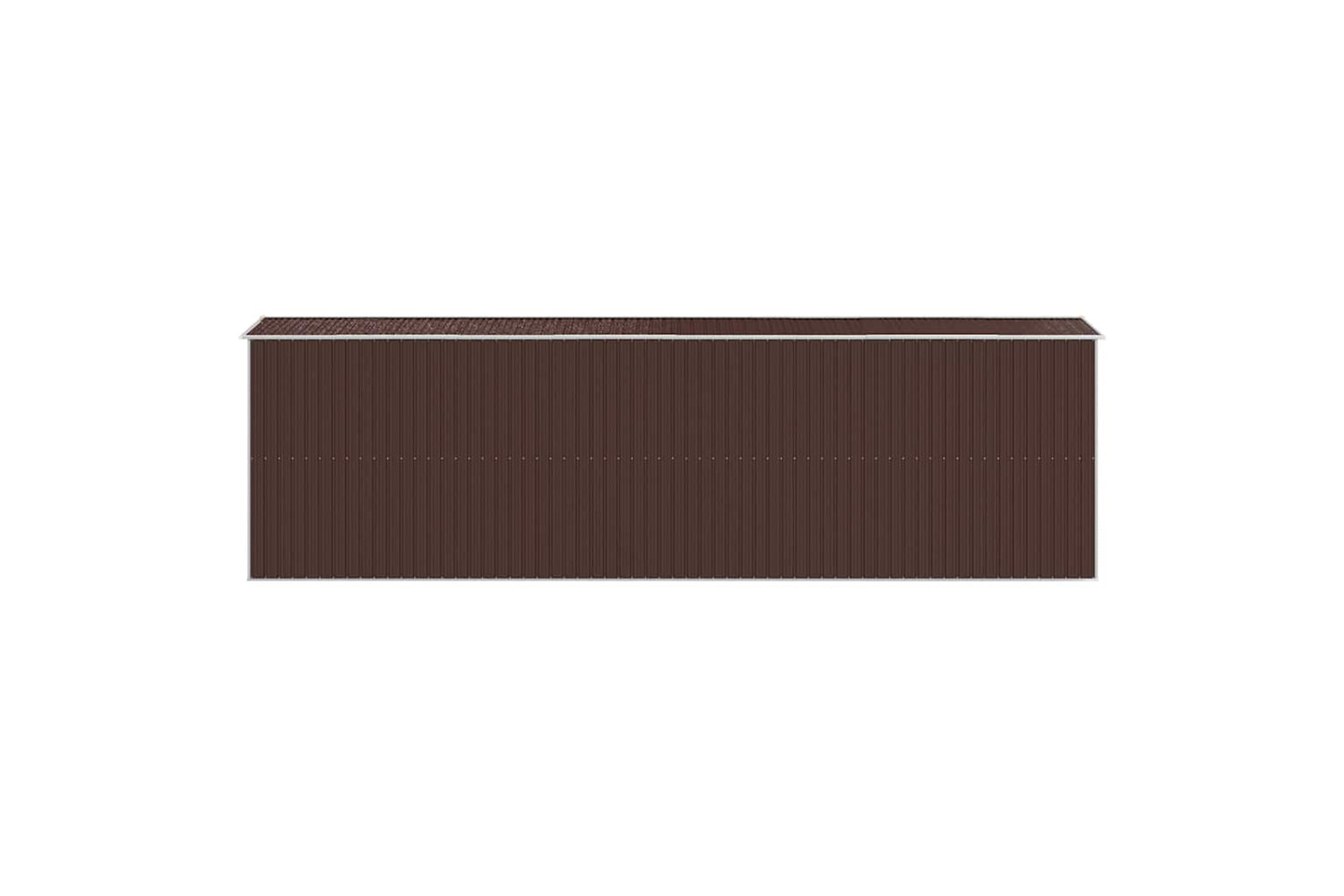 Vidaxl Garden Shed Dark Brown 192x689x223 Cm Galvanised Steel-4
