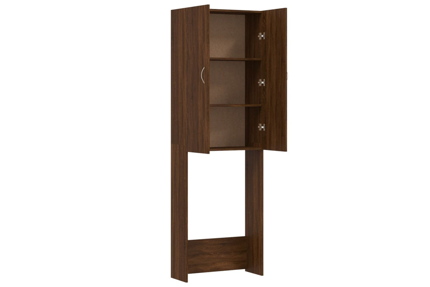 vidaXL Washing Machine Cabinet Brown Oak 64x25.5x190cm-6