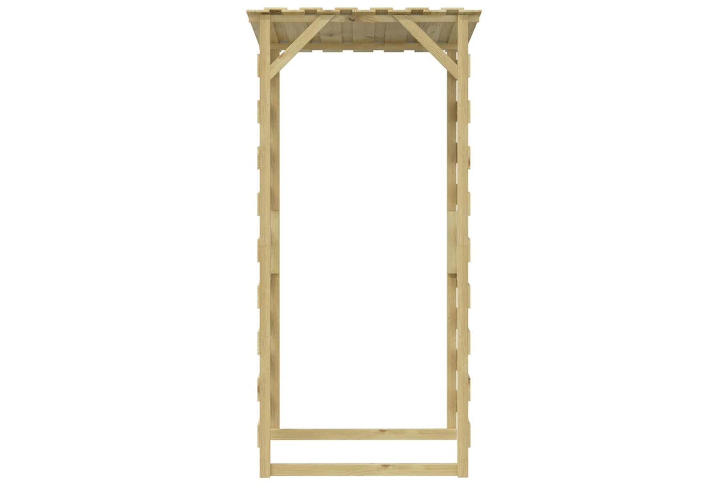 vidaXL 3096649 Pergolas With Roofs 3 Pcs 100x90x200cm Impregnated Pinewood-5