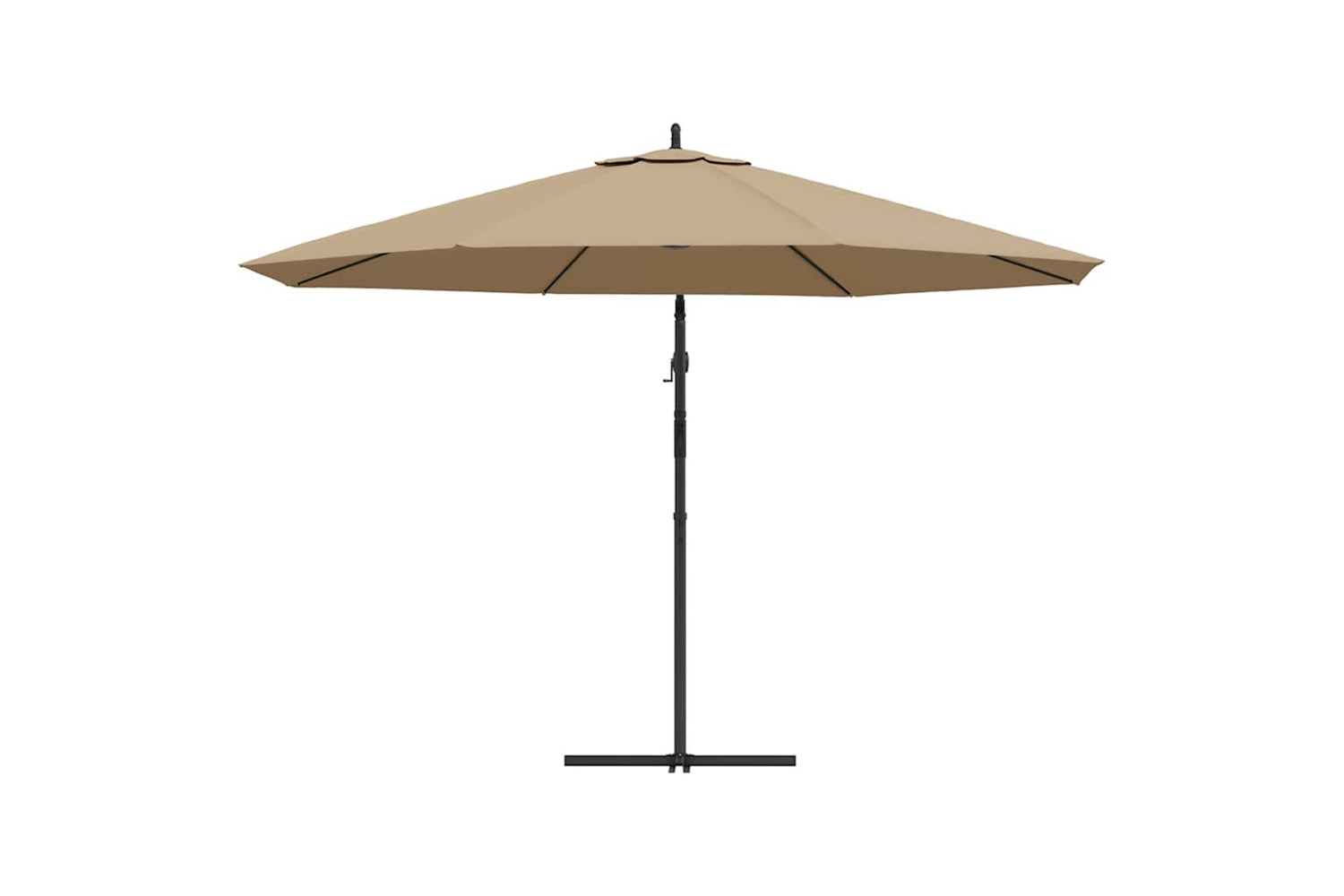 vidaXL 44506 Cantilever Umbrella With Aluminium Pole 350cm Taupe-5
