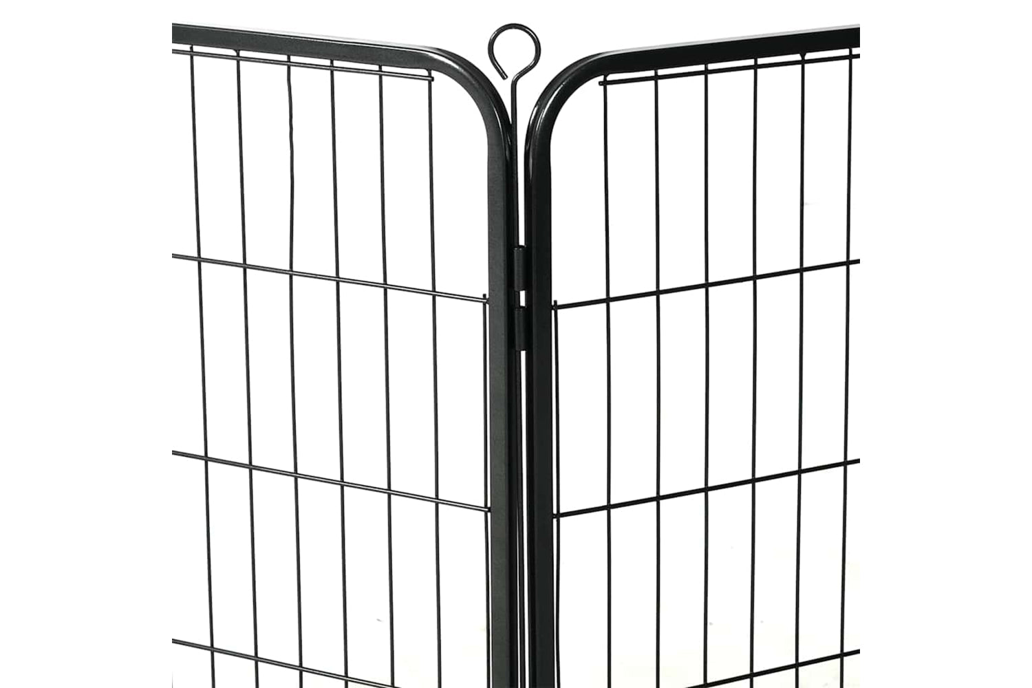 vidaXL 170573 Dog Playpen 12 Panels Steel 80x60cm Black-5
