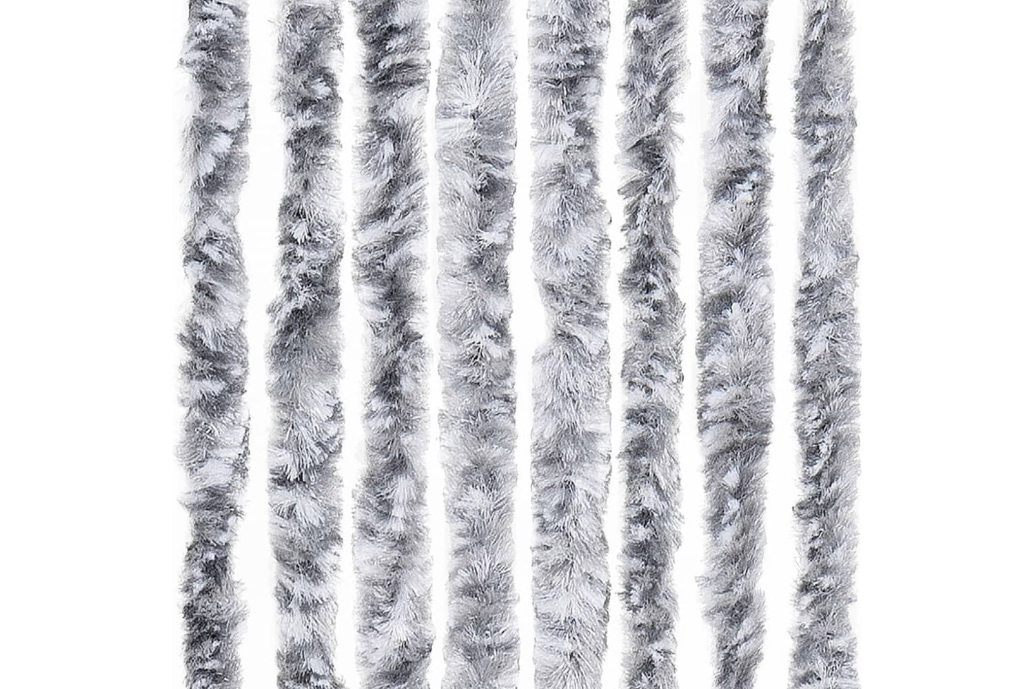 vidaXL Insect Curtain White And Grey 90x220cm Chenille-5