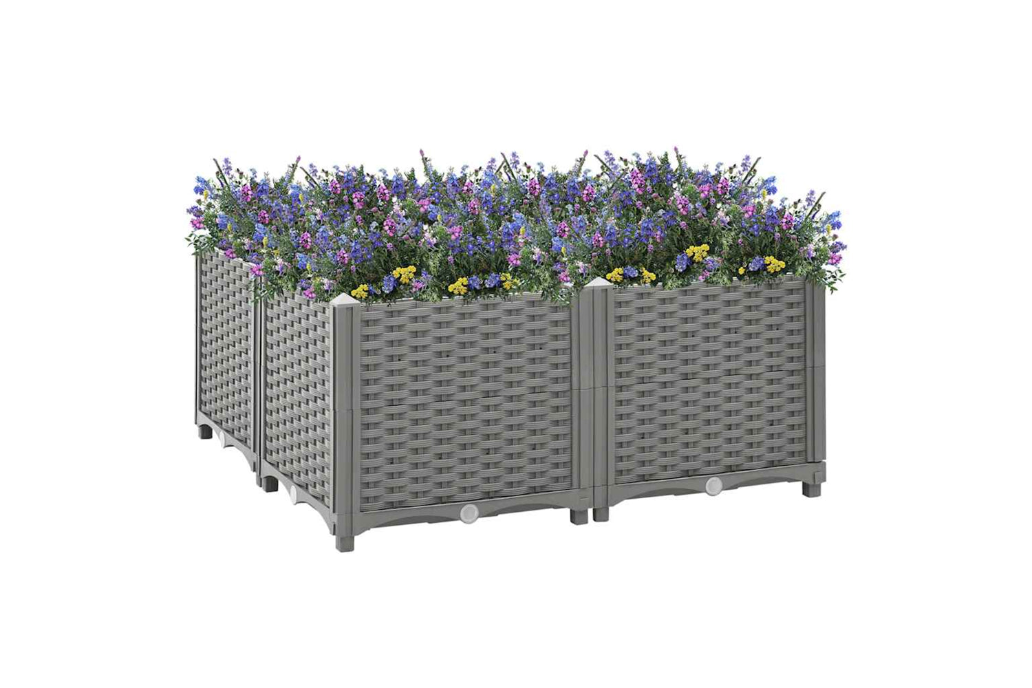 vidaXL Raised Bed 80x80x38cm Polypropylene-2