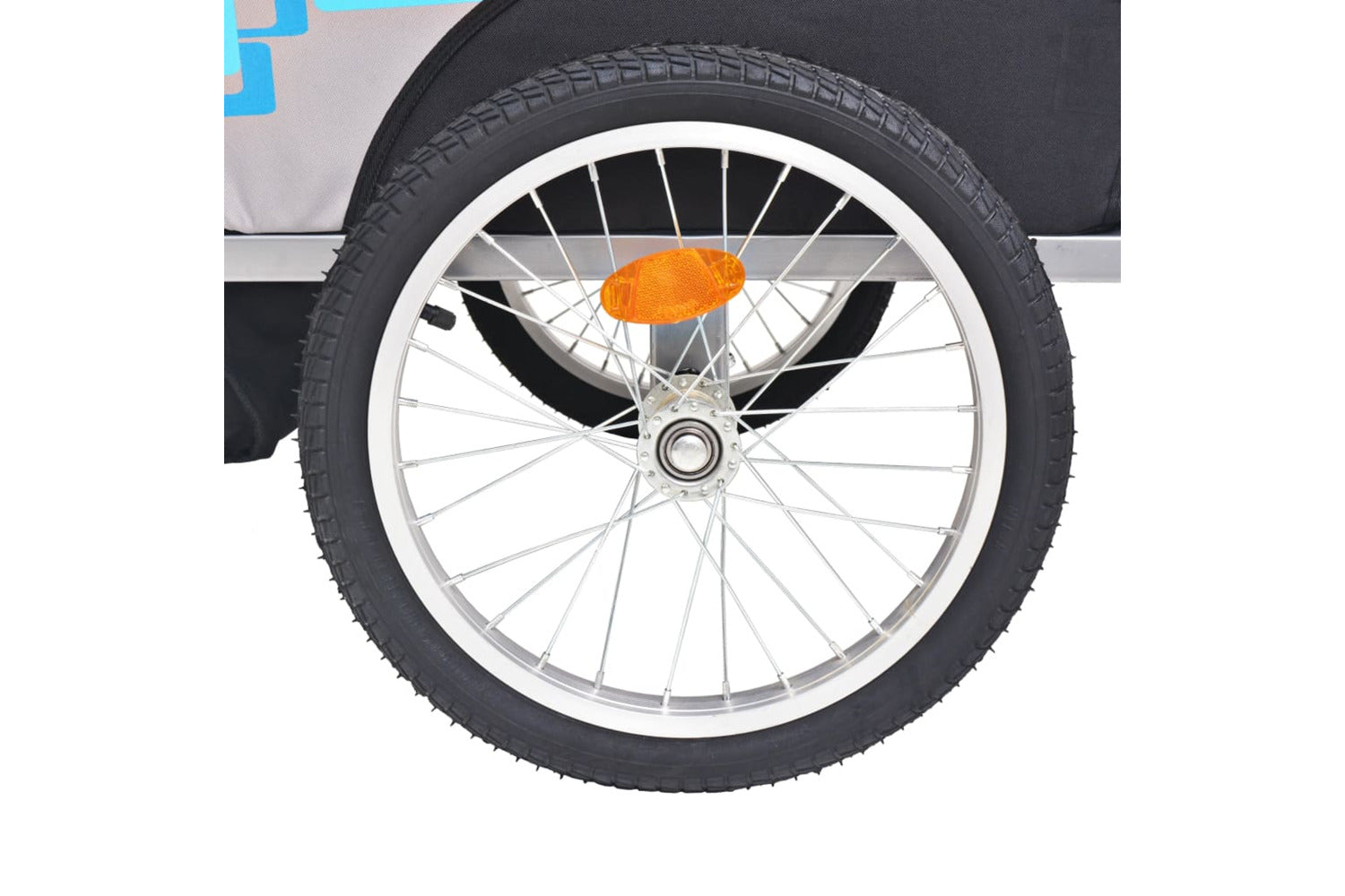 Vidaxl Bike Trailer Grey And Blue 30 Kg-5