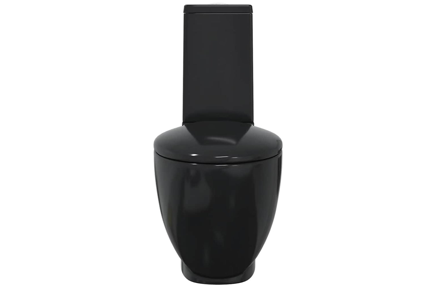 Vidaxl 140298 Ceramic Toilet Back Water Flow Black-3