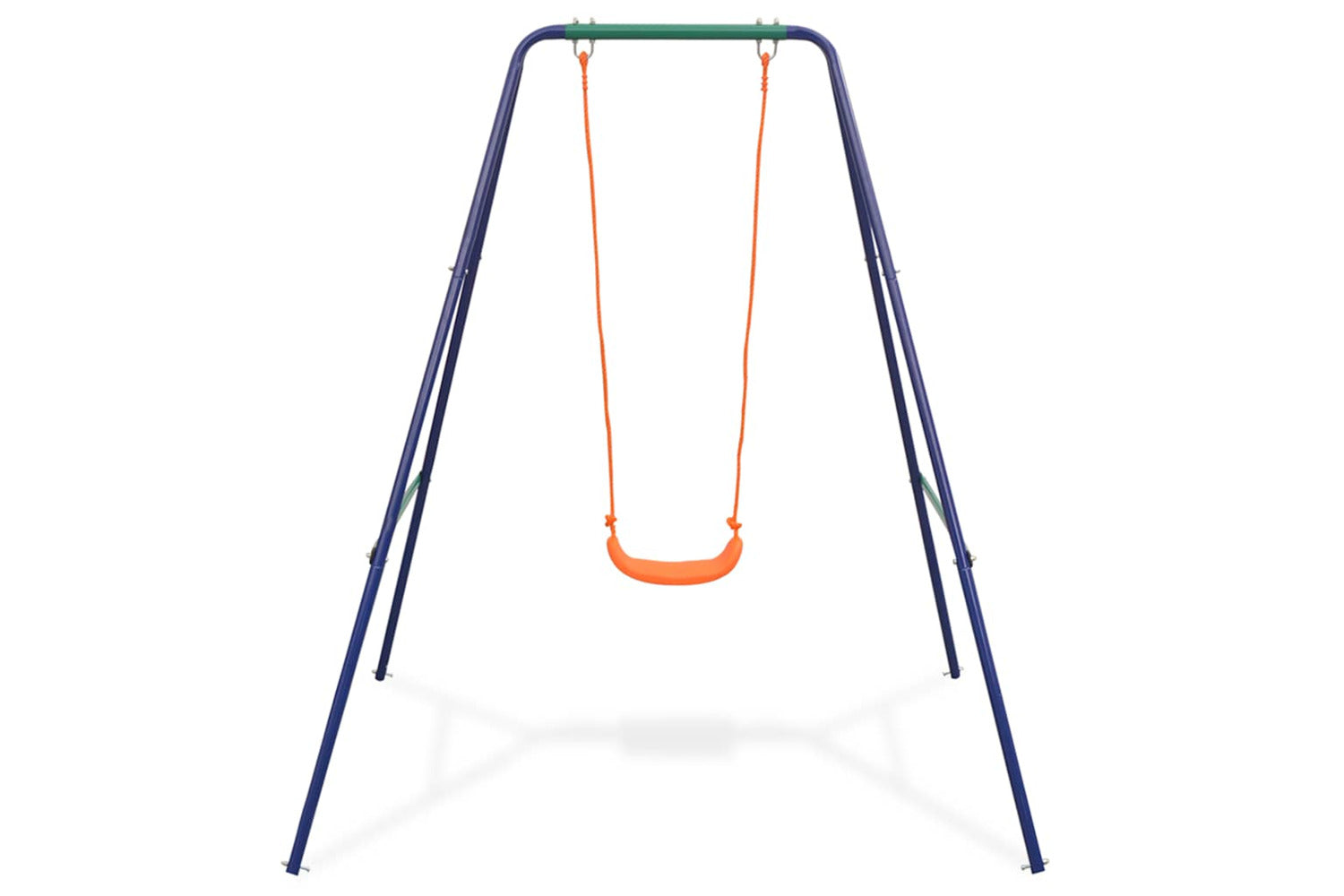 Vidaxl 2-in-1 Single Swing And Toddler Swing Orange-3