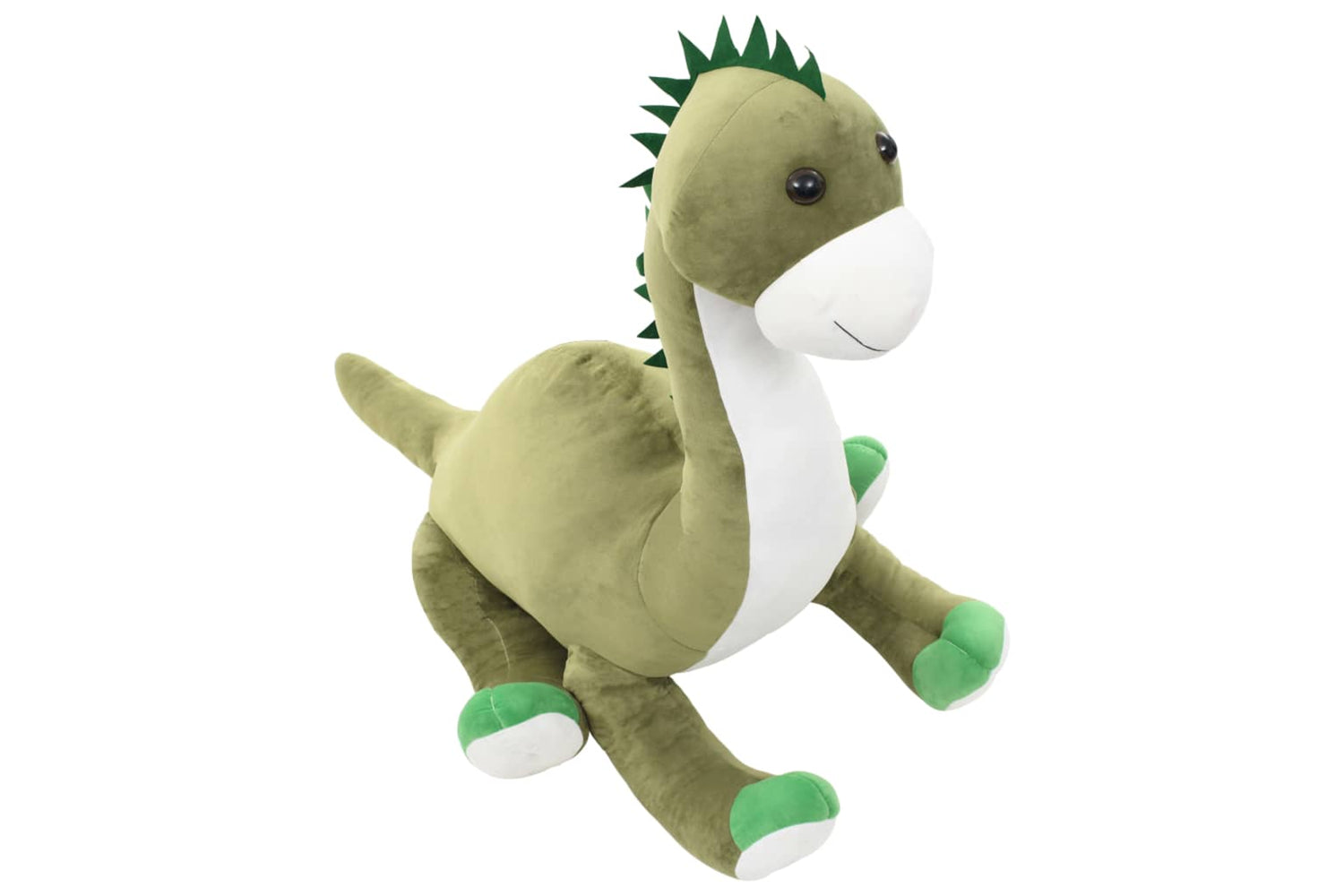 vidaXL 80237 Dinosaur Brontosaurus Cuddly Toy Plush Green-3