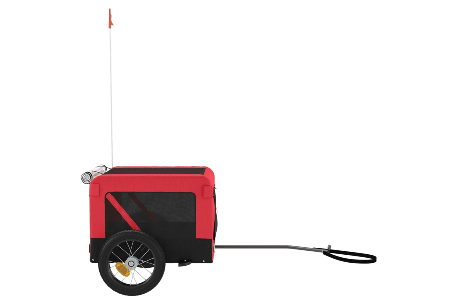 Vidaxl 93908 Pet Bike Trailer Red And Black Oxford Fabric&iron-6