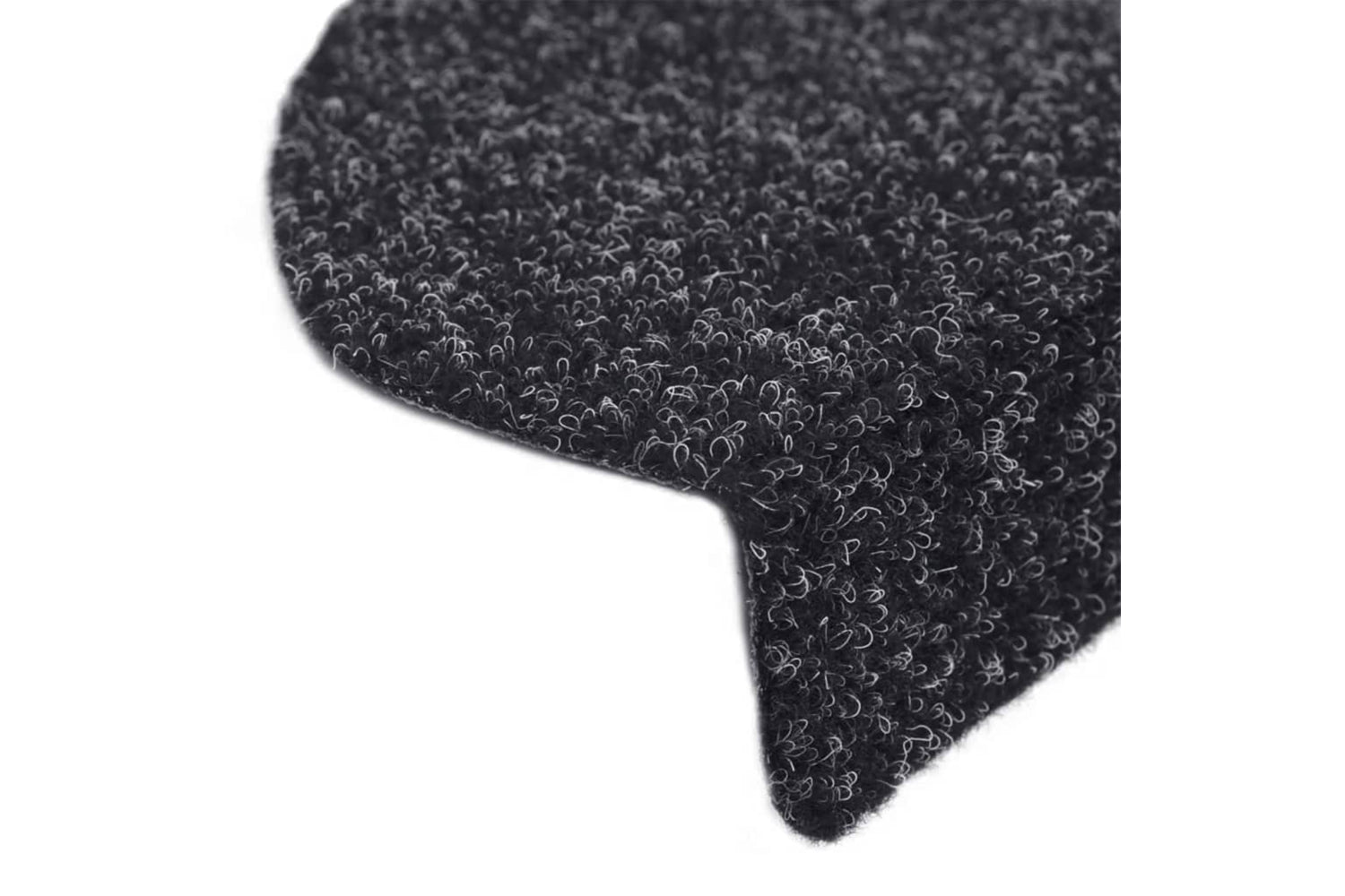 vidaXL 132692 15 Pcs Self-adhesive Stair Mats Needle Punch 56x17x3cm Black-5