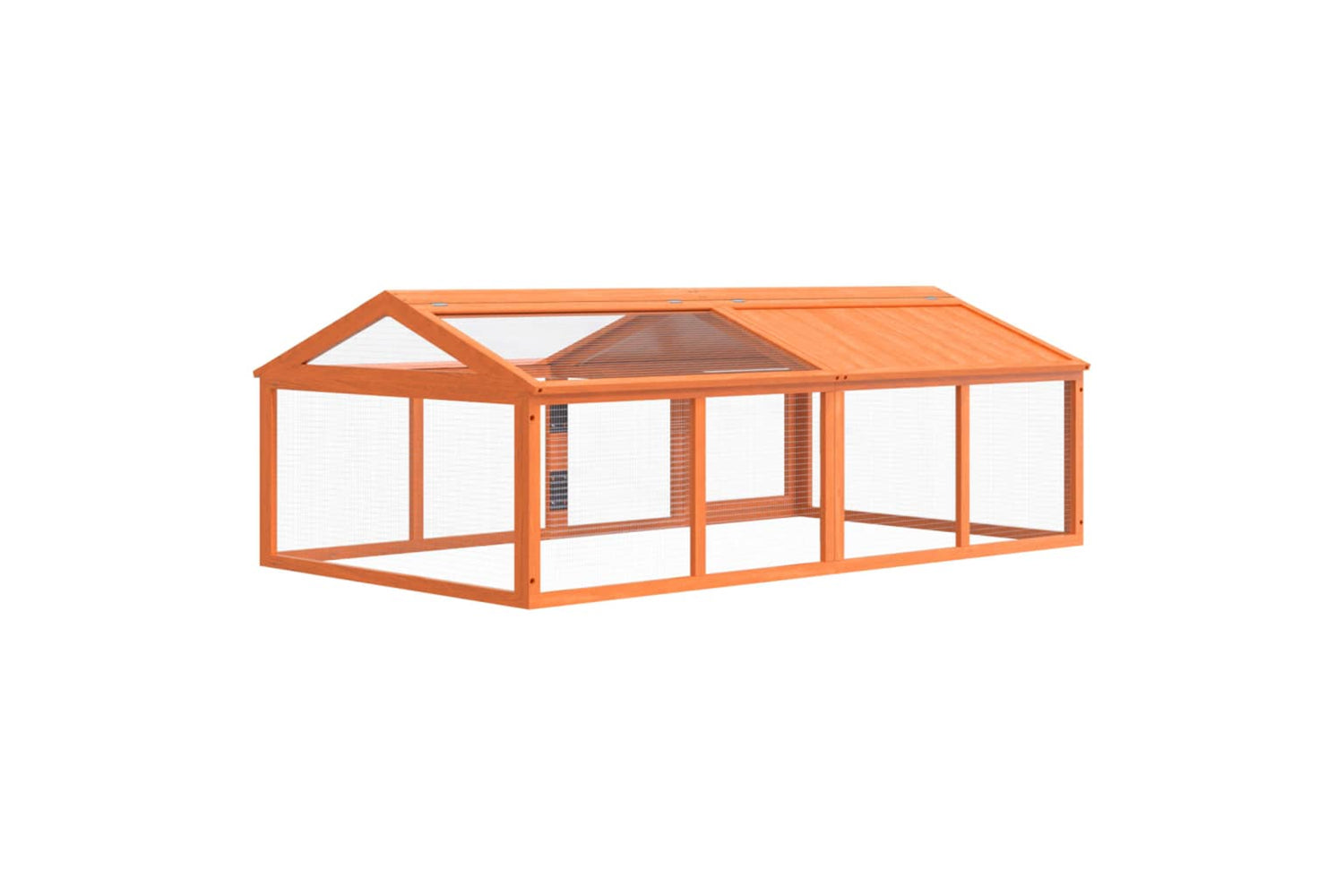 vidaXL 172300 Run Box Brown 200x112.5x74cm Solid Wood Pine-5