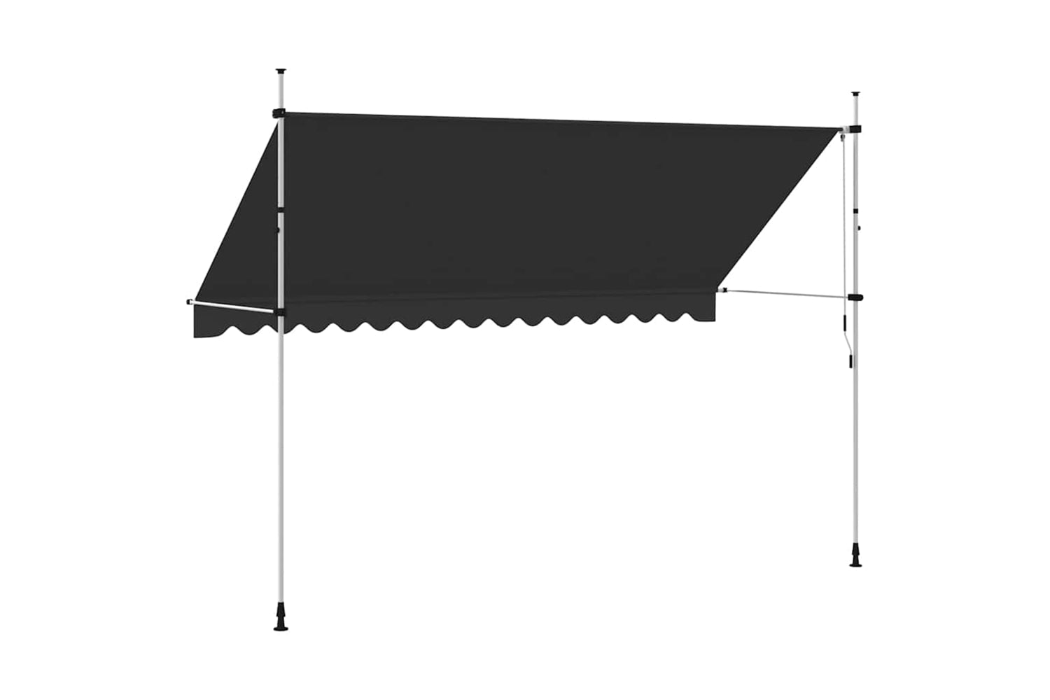 vidaXL 143692 Manual Retractable Awning 400cm Anthracite-5