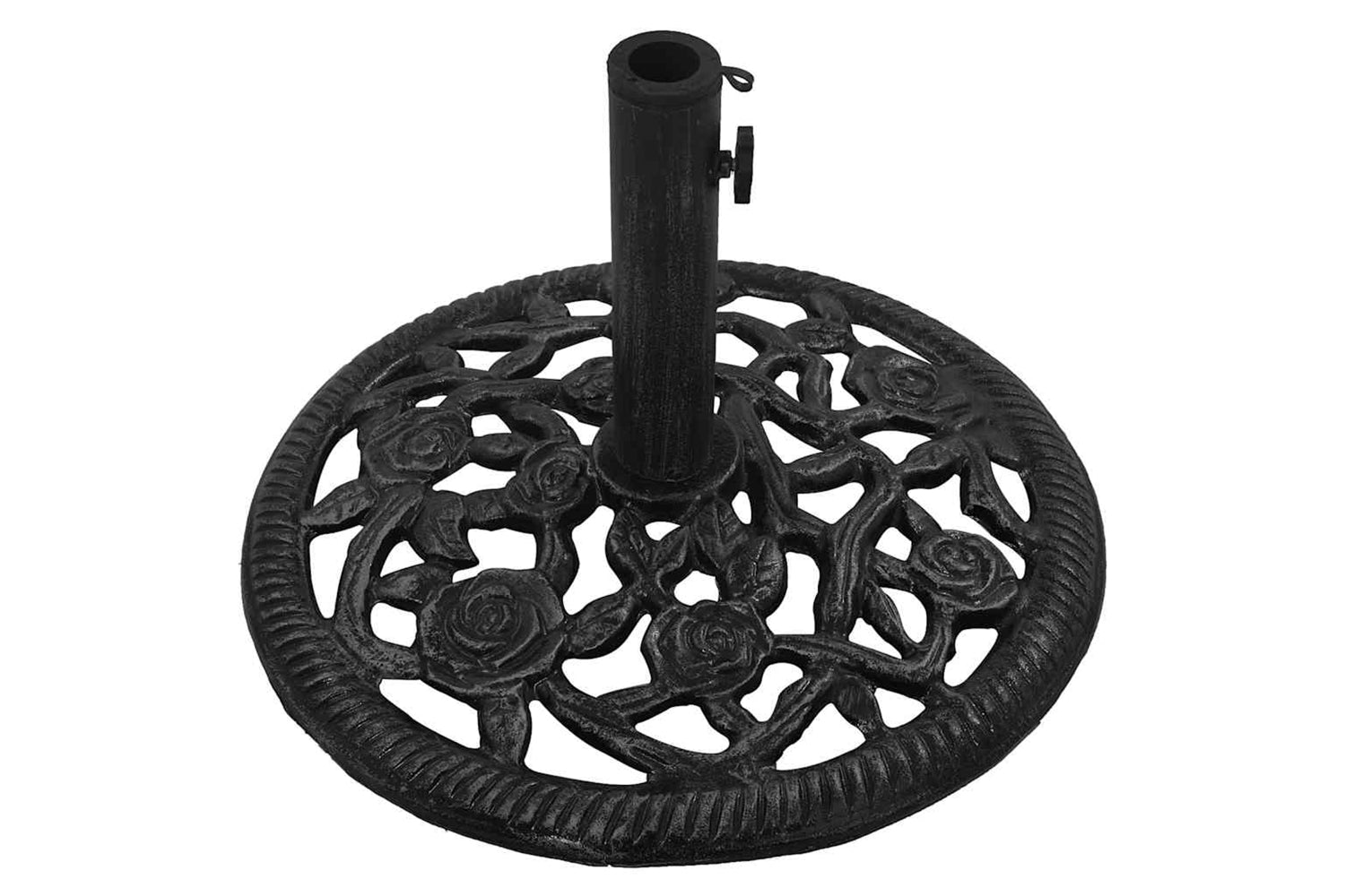 vidaXL 317749 Umbrella Base Black 48x48x33cm Cast Iron-4