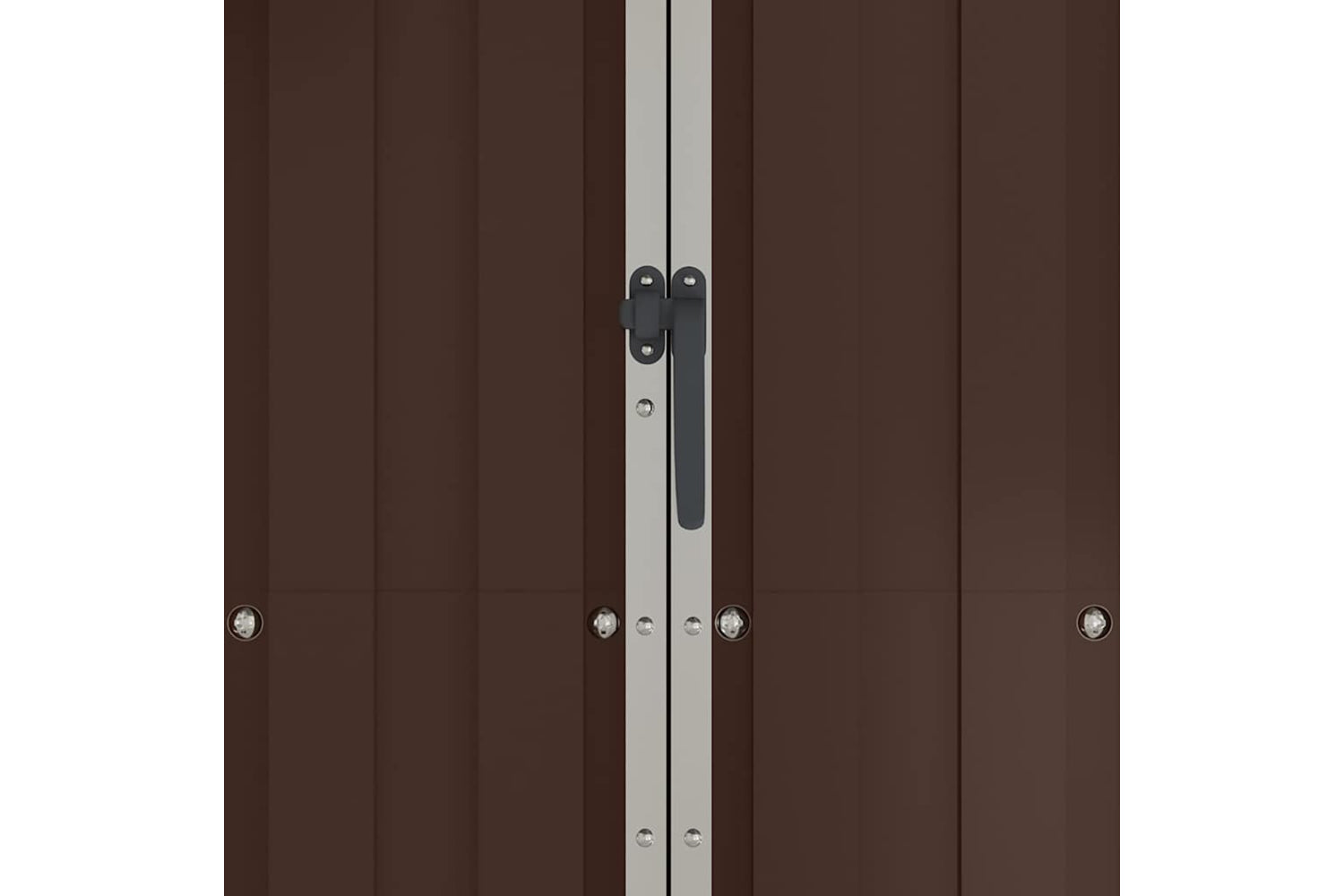 vidaXL 46304 Garden Shed Brown 107.5x46x183cm Galvanised Steel-7