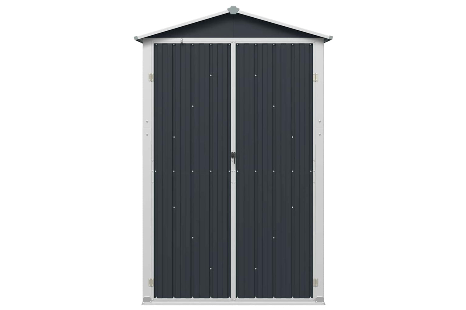 Vidaxl 46303 Garden Shed Anthracite 107.5x46x183 Cm Galvanised Steel-5