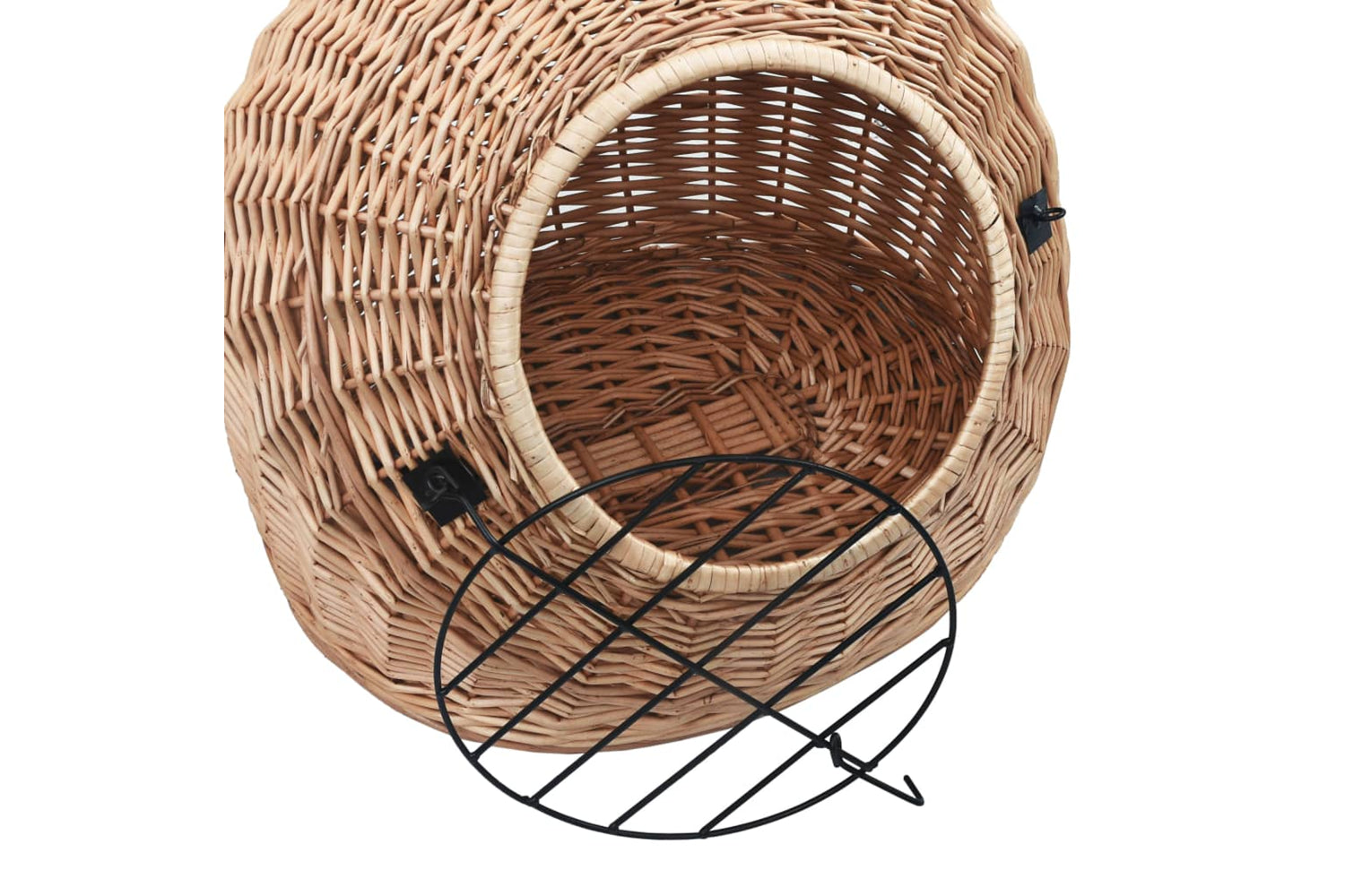 vidaXL 170907 Cat Transporter 45x35x35cm Natural Willow-4