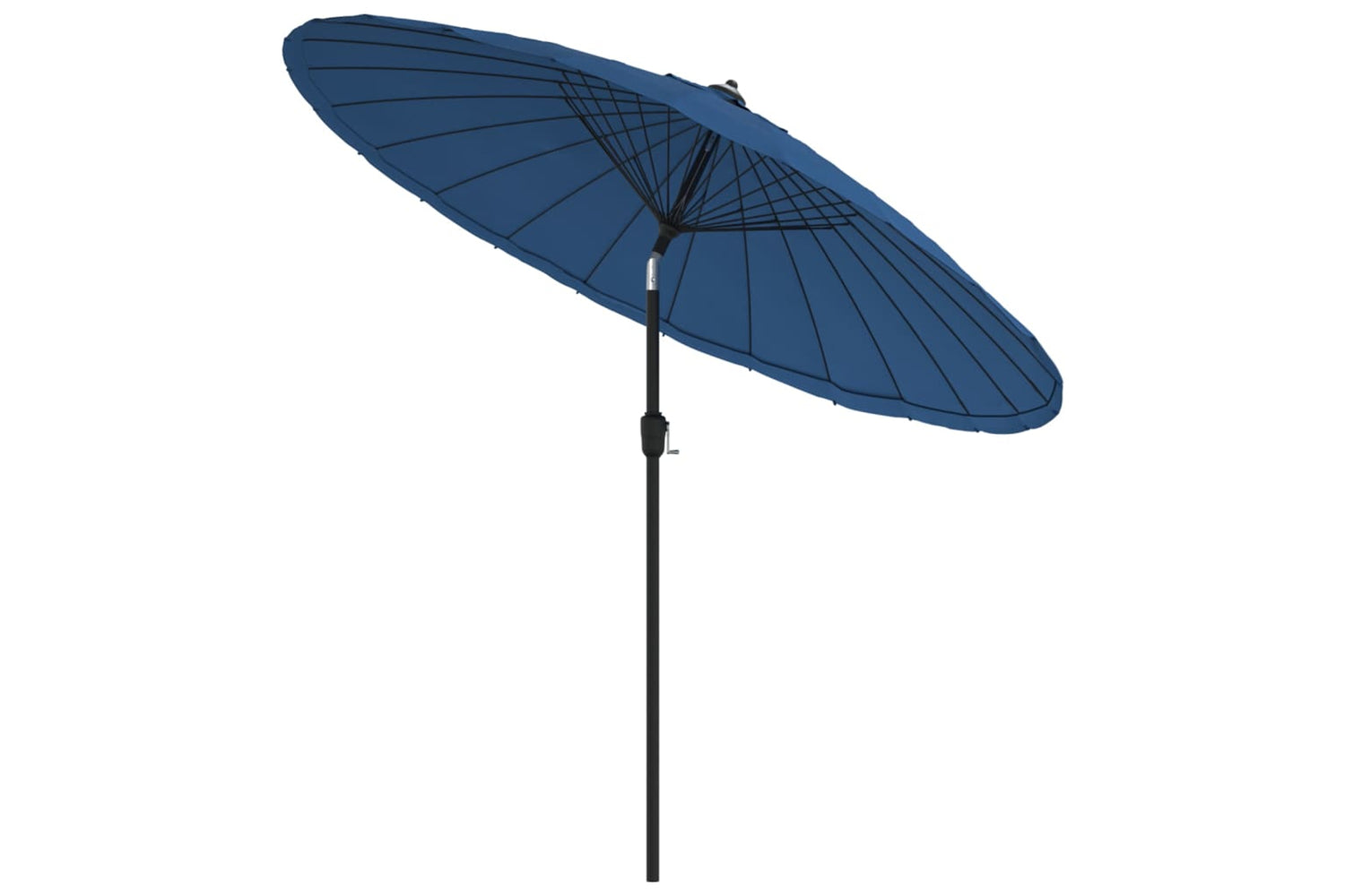 vidaXL 47311 Outdoor Parasol With Aluminium Pole 270cm Azure Blue-2