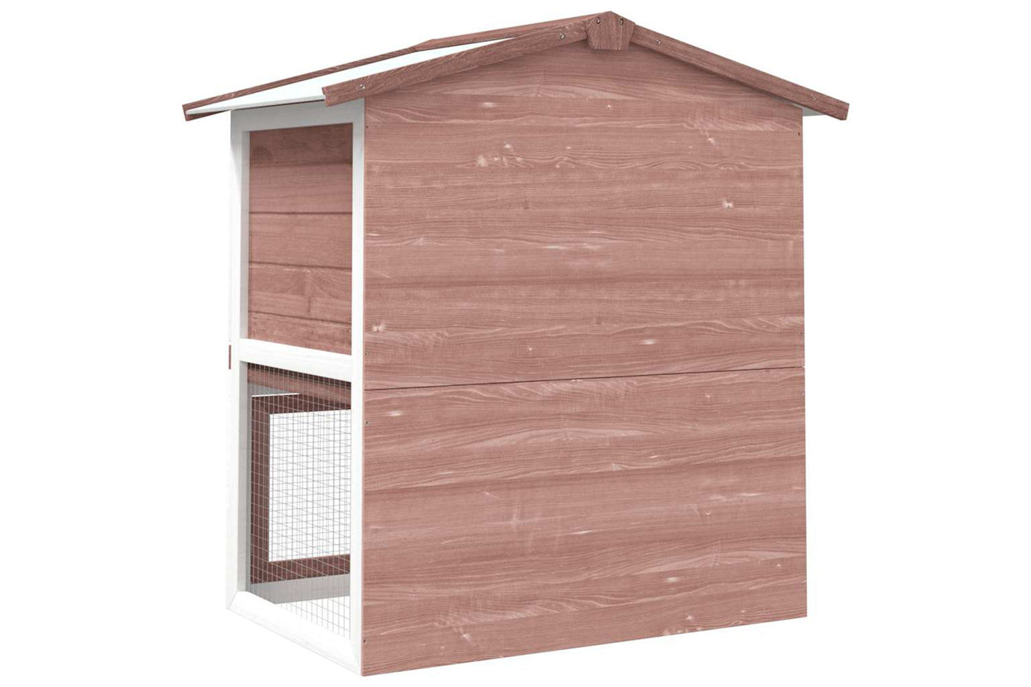 vidaXL 170838 Outdoor Rabbit Hutch 3 Doors Brown Wood-5