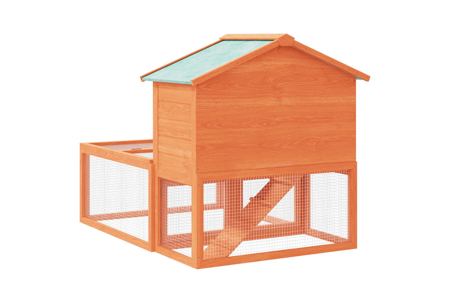 Vidaxl 170346 Animal Rabbit Cage Outdoor Run Wood-4