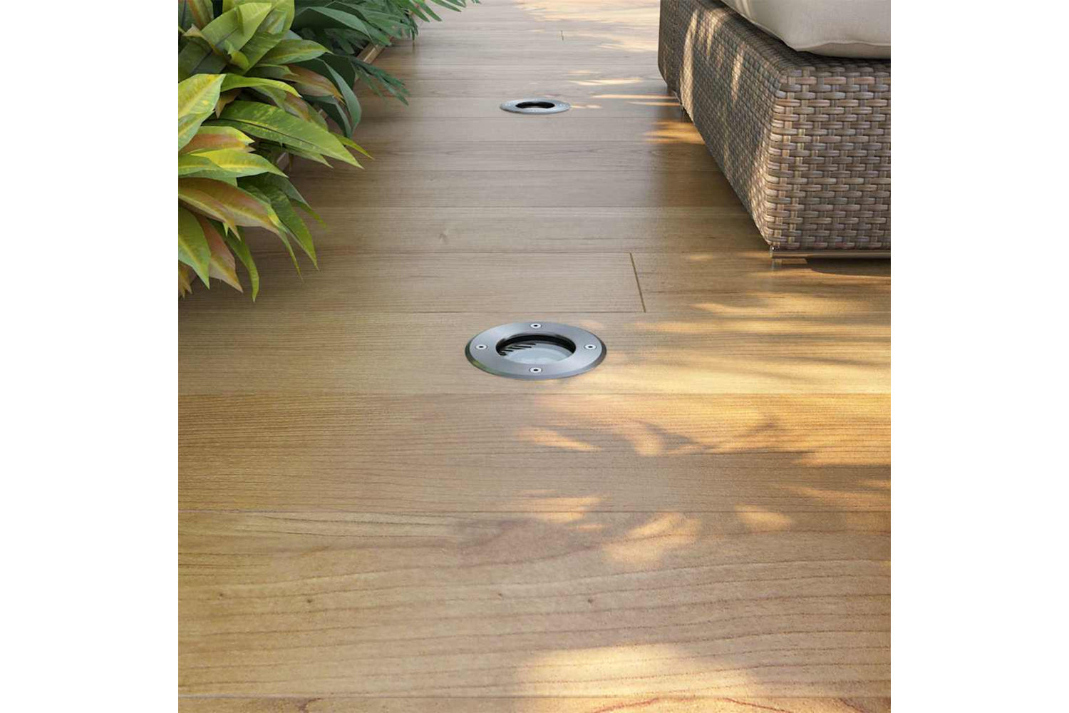 Vidaxl 42412 Outdoor Led Ground Lights 3 Pcs Round-2