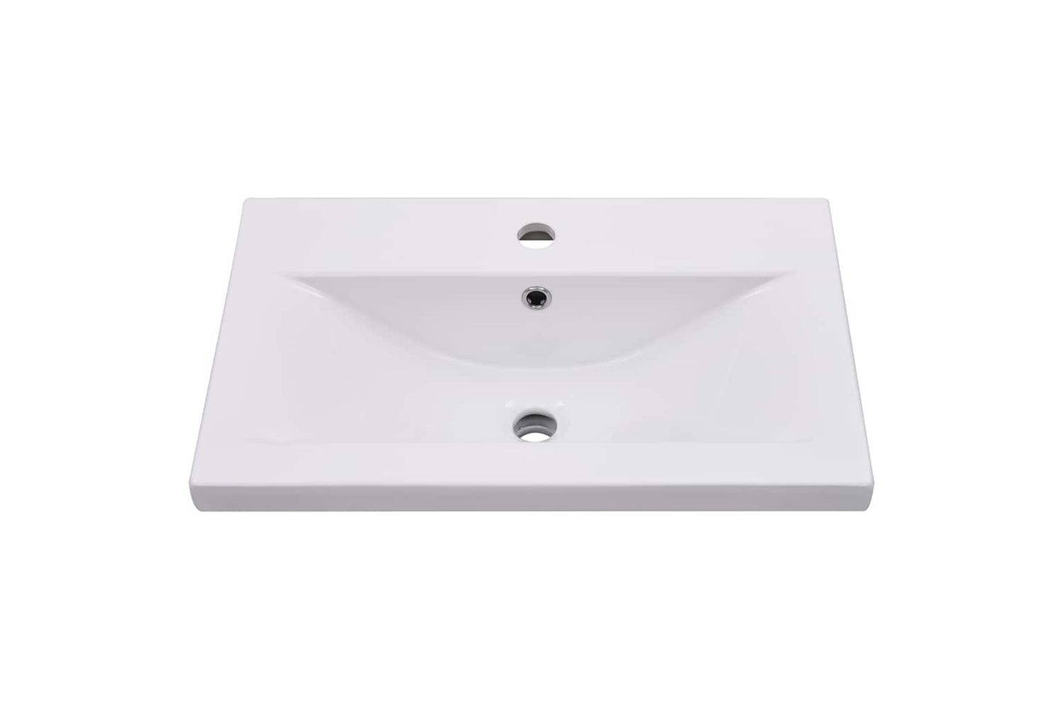 vidaXL 145061 Built-in Basin 61x39.5x18.5cm Ceramic White-2