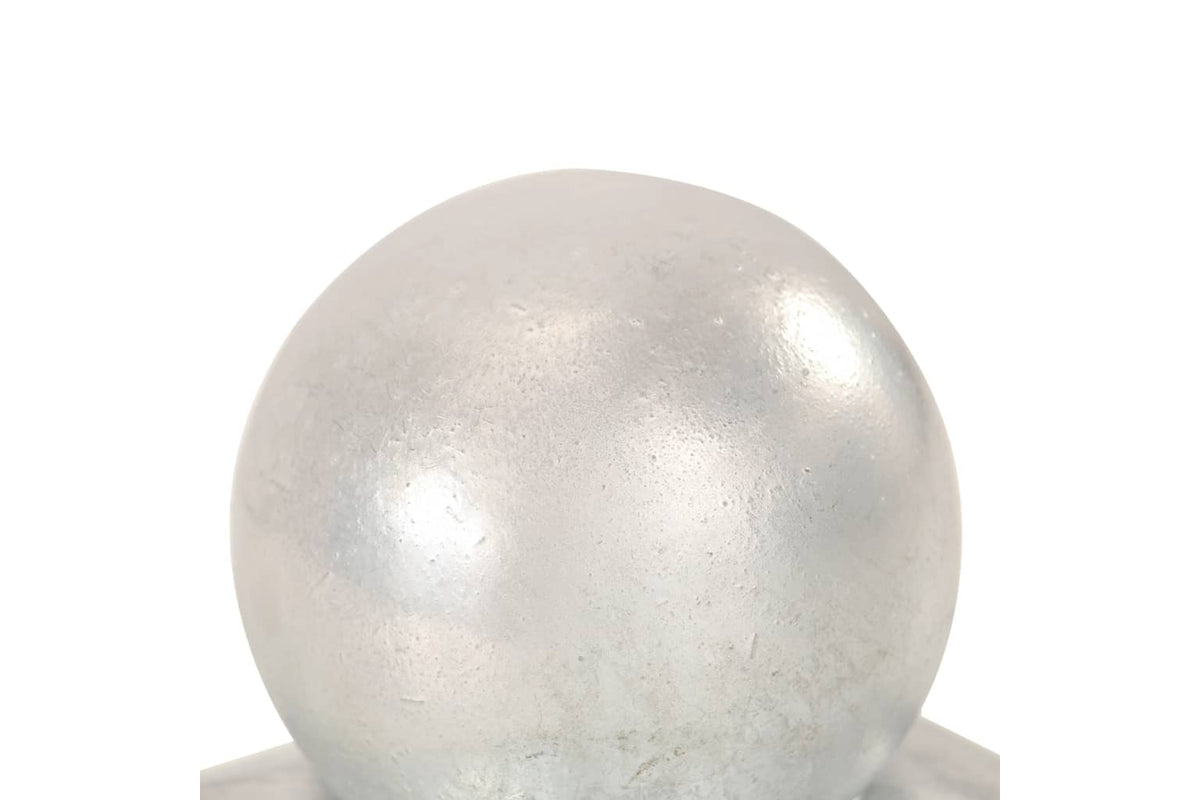 Vidaxl 145497 Post Caps 6 Pcs Globe Final Galvanised Metal 71x71 Mm-7