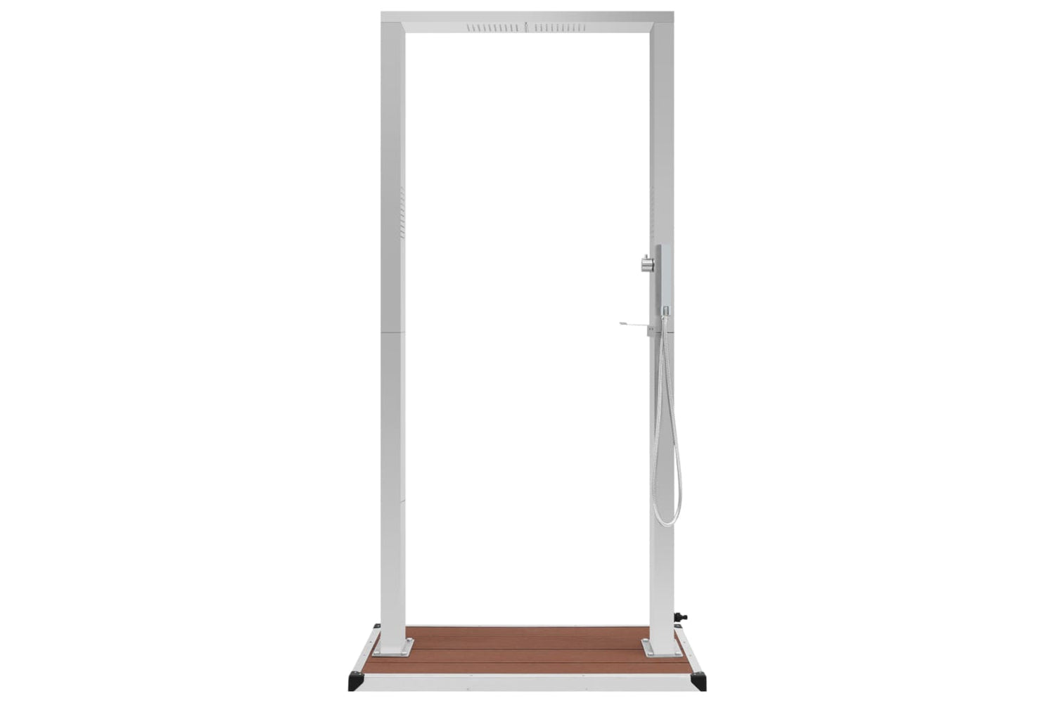 Vidaxl 3051293 Outdoor Shower With Tray Wpc Stainless Steel-5