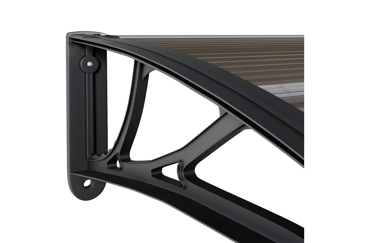 Vidaxl Door Canopy Black 120x75 Cm Pc-5
