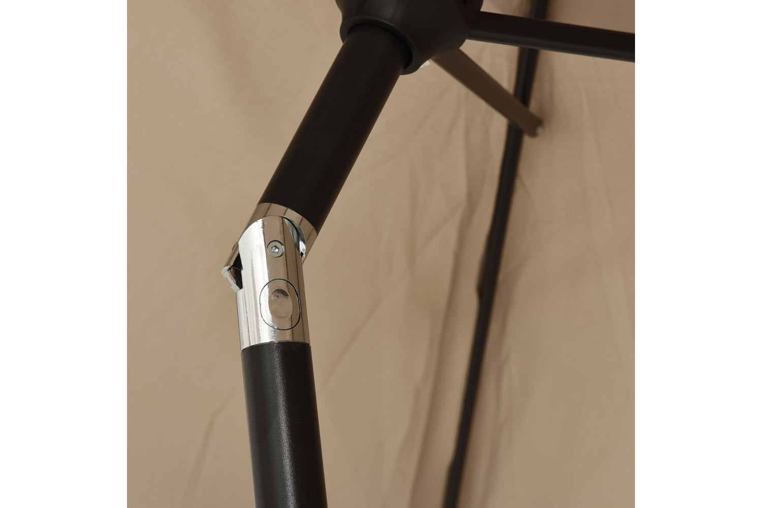 vidaXL 44500 Outdoor Parasol With Metal Pole 300cm Taupe-5