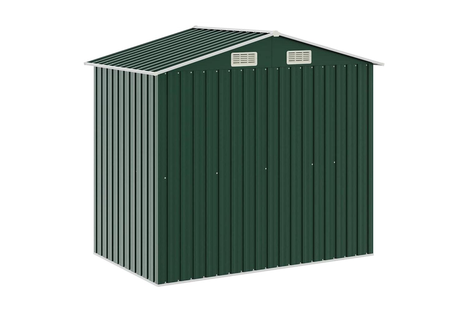 vidaXL 47104 Garden Shed With Rack Green 205x130x183cm Iron-5