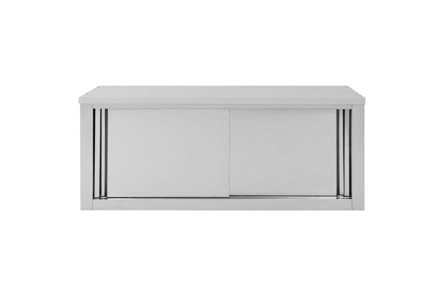 vidaXL 51053 Kitchen Wall Cabinet With Sliding Doors 120x40x50cm Stainless Steel-5