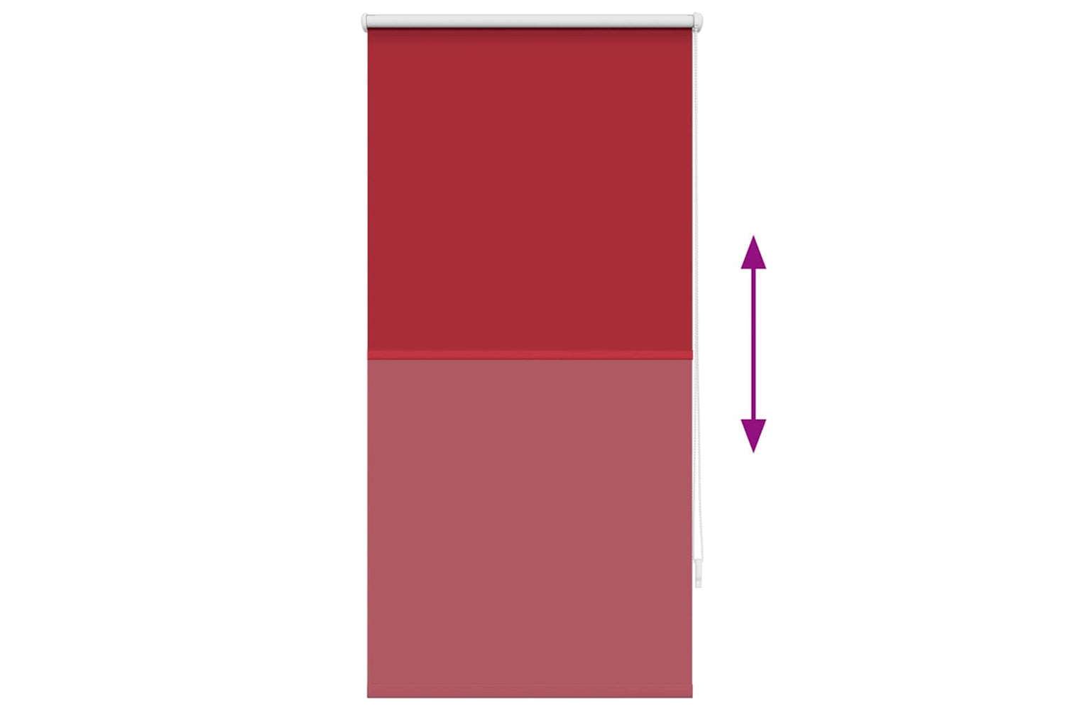 Vidaxl Roller Blind Blackout 60 X 120 Cm Red-8